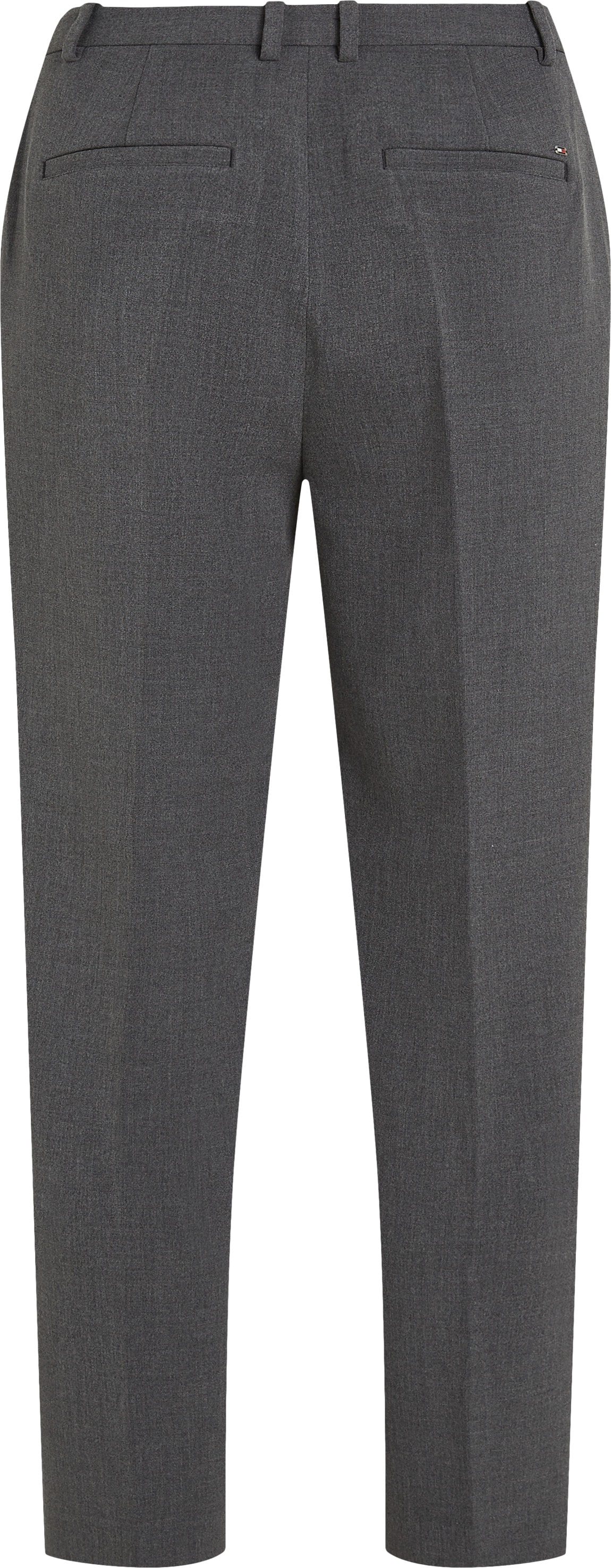 Tommy Hilfiger Webhose »PUNTO SLIM STRAIGHT PANT«, mit Bügelfalten, Metalllabel