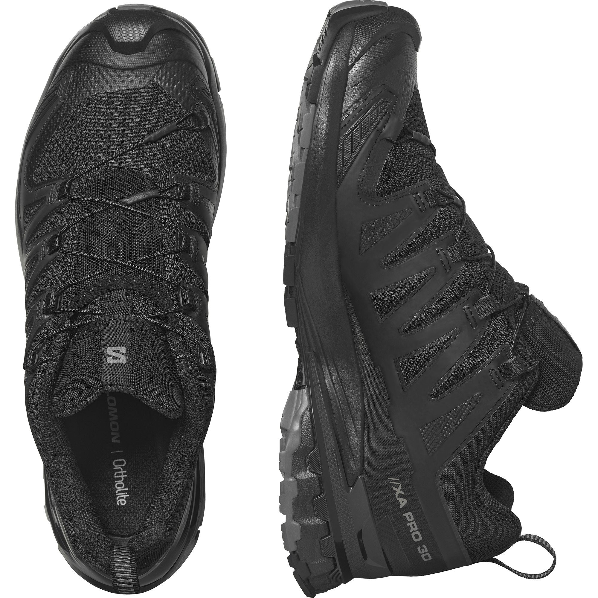 Trailrunningschuh SALOMON "XA PRO 3D V", Herren, Gr. 42, schwarz, Synthetik, Textil, Schuhe 3