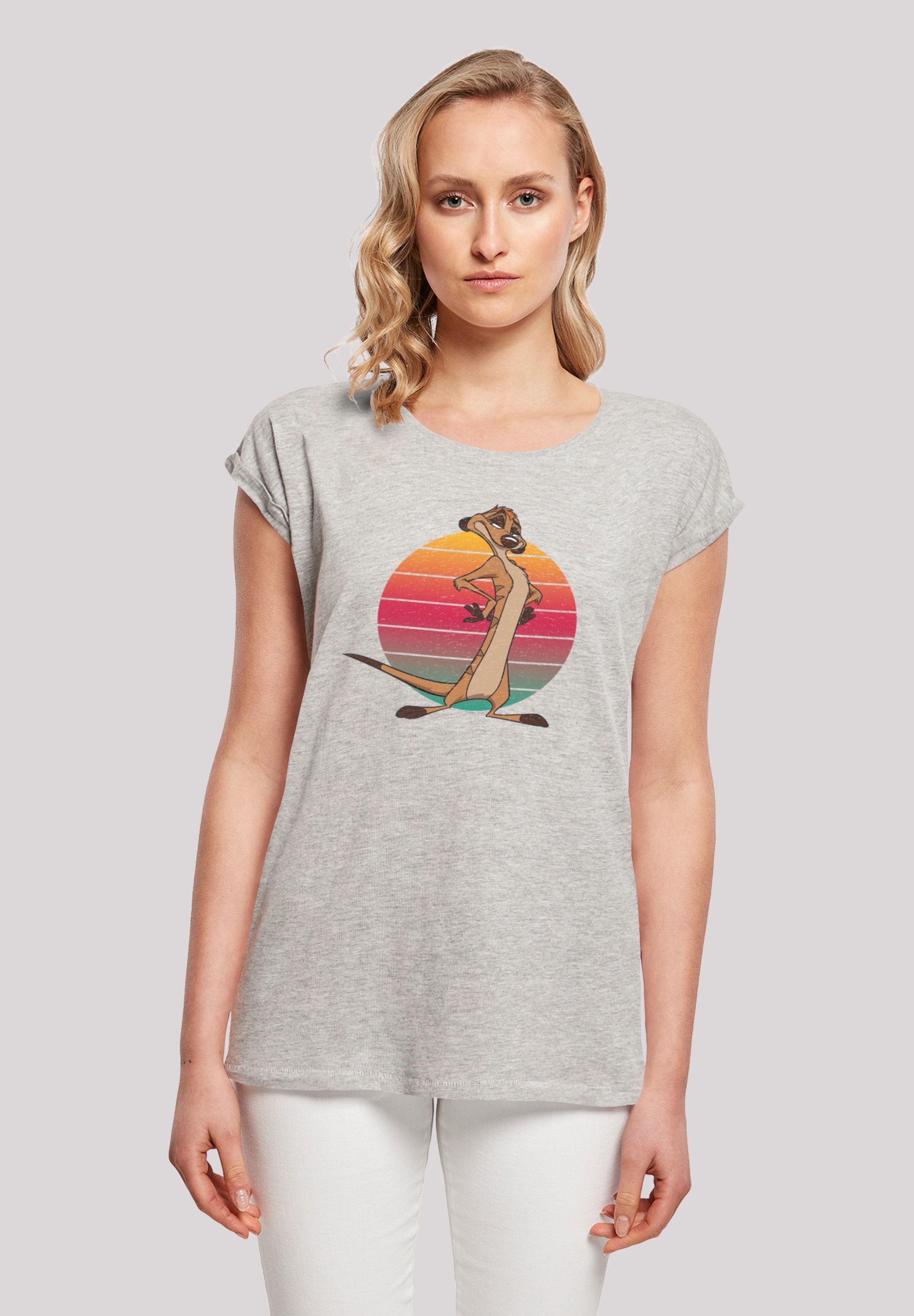 F4NT4STIC T-Shirt "Disney König der Löwen Timon Sunset", Print