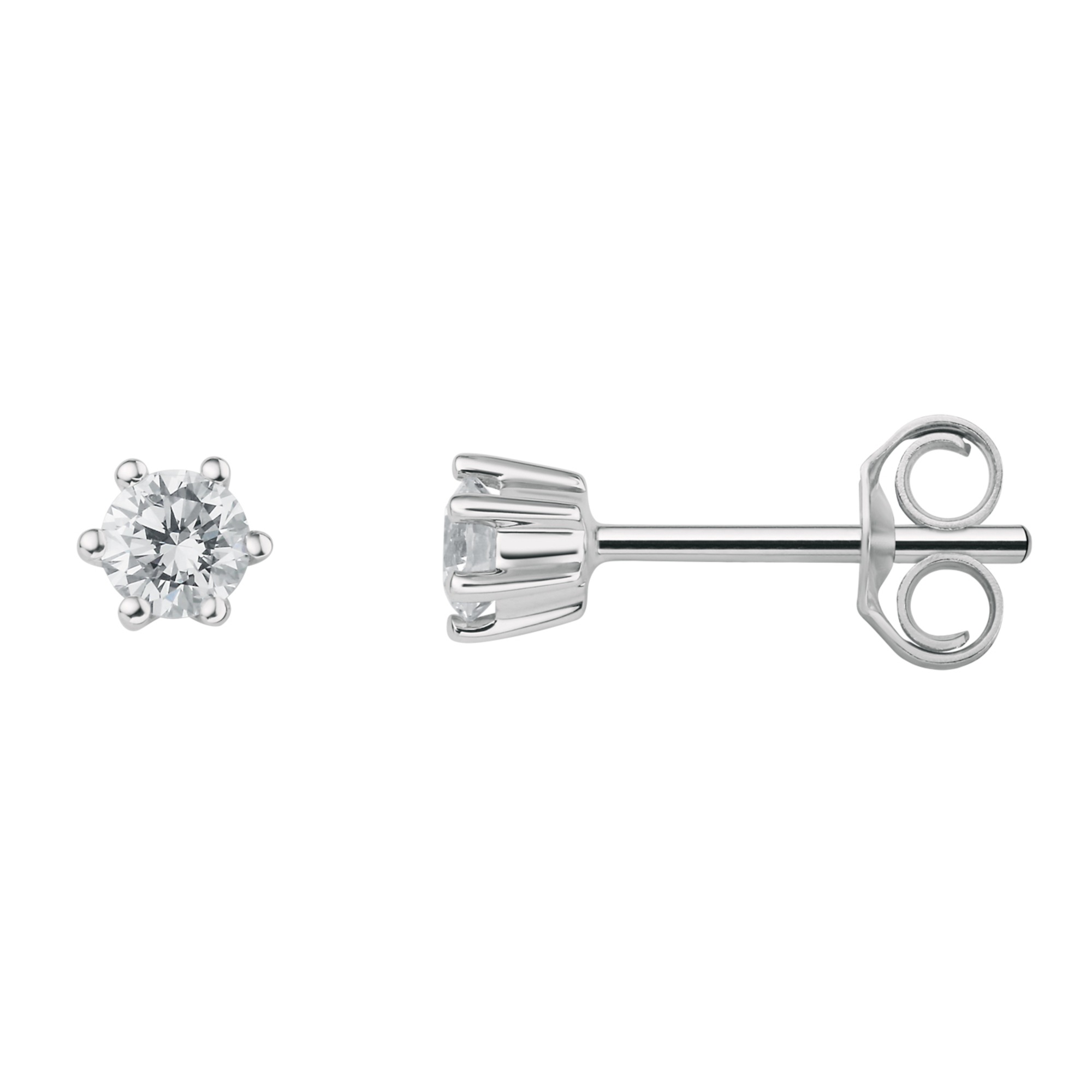 ONE ELEMENT Paar Ohrhänger »0.25 ct Diamant Brillant Ohrringe Ohrstecker«, aus 585 Weißgold – edles Design – modisch & dezent zugleich