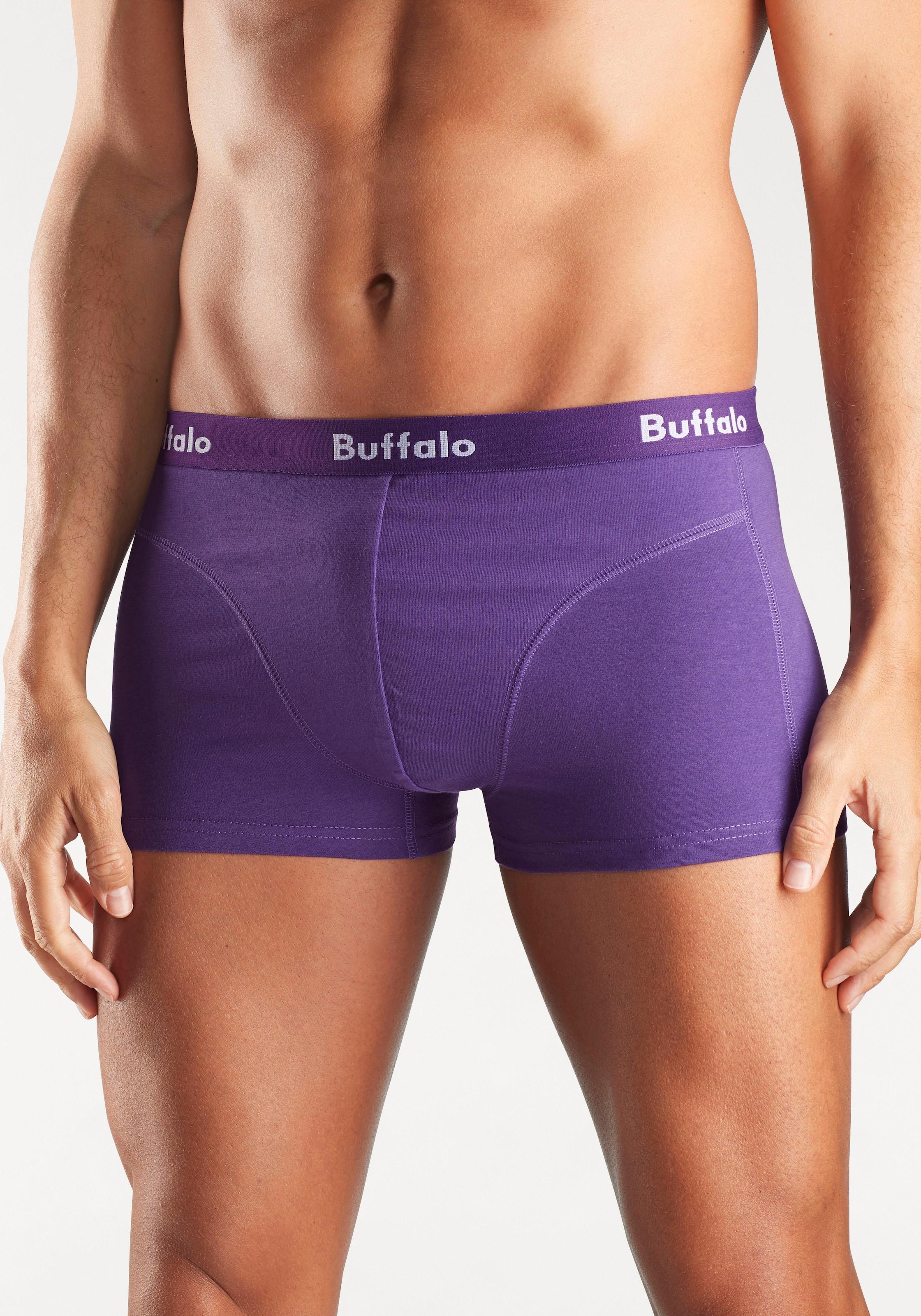 Buffalo Hipster, (Packung, 3 St.), knapp sitzende Boxershorts aus Baumwollmischung