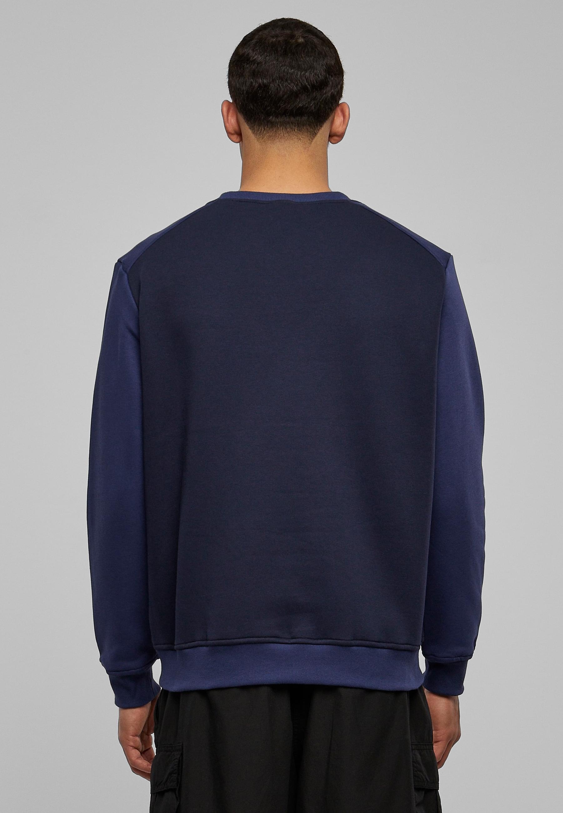 URBAN CLASSICS Rundhalspullover »Urban Classics Herren 2-Tone Fake Raglan Crew«, (1 tlg.)