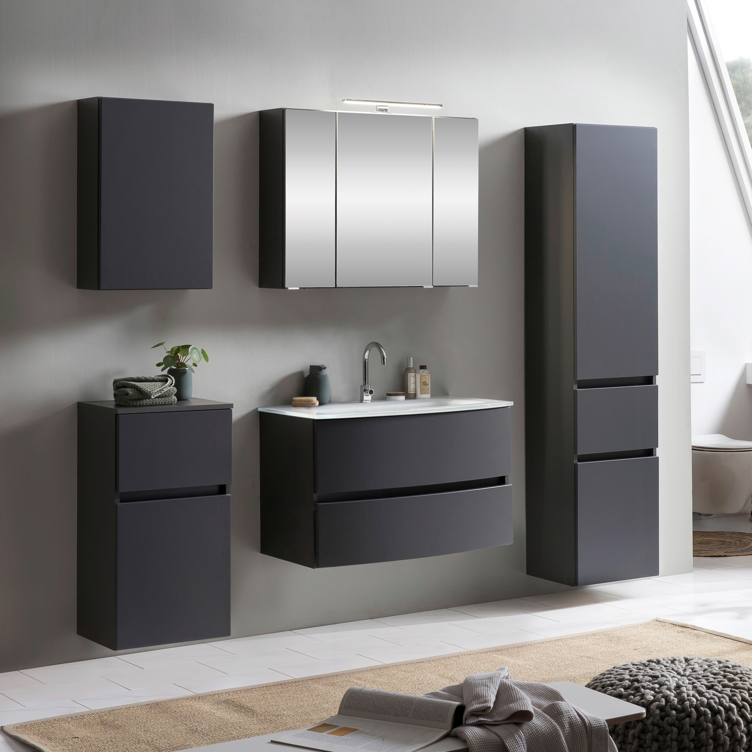 welltime Badezimmer-Set "Kaunas" Set, 5 Stk. tlg. günstig online kaufen