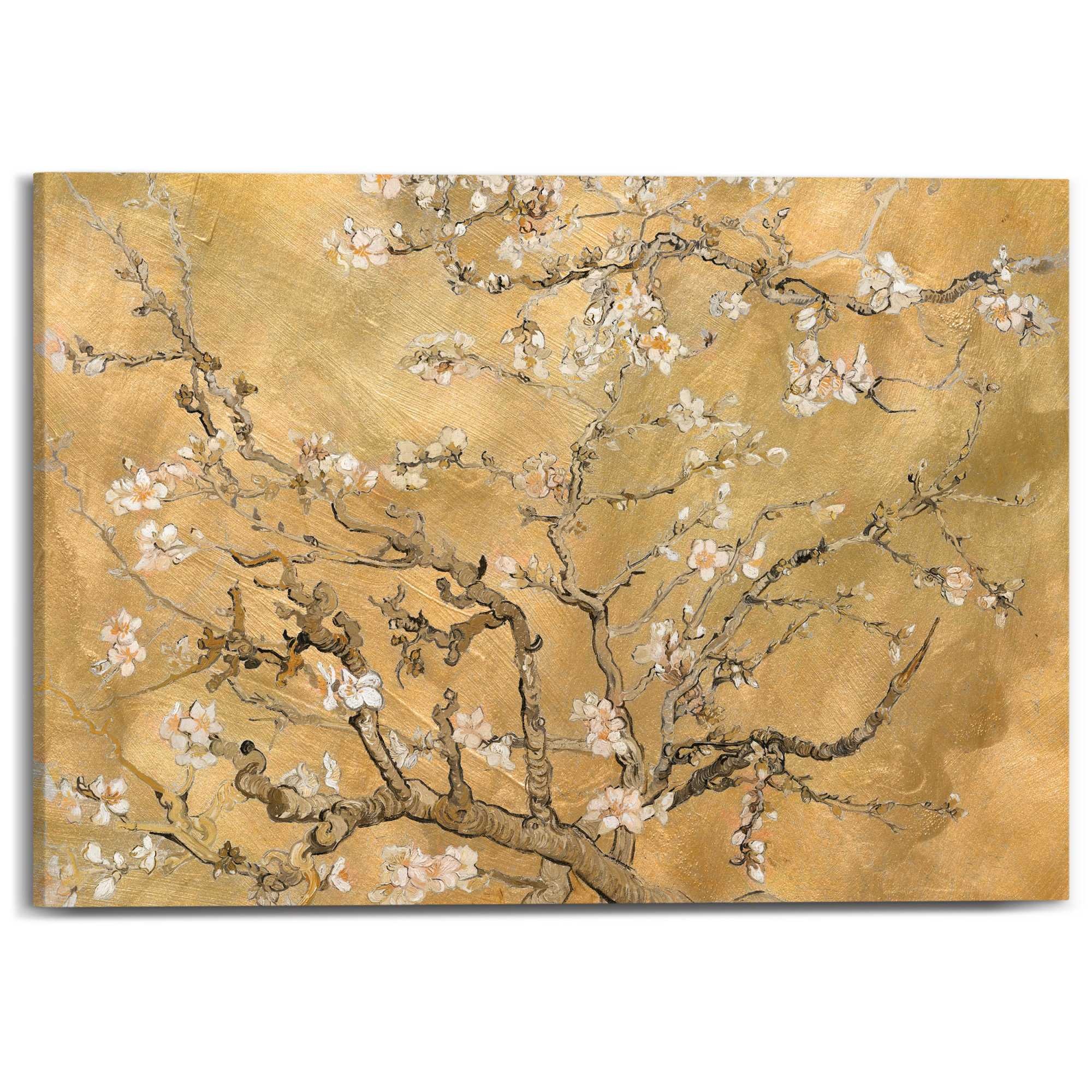 Reinders Leinwandbild "Van Gogh - almondblossom", Wohnzimmer - Gold - Leinw günstig online kaufen