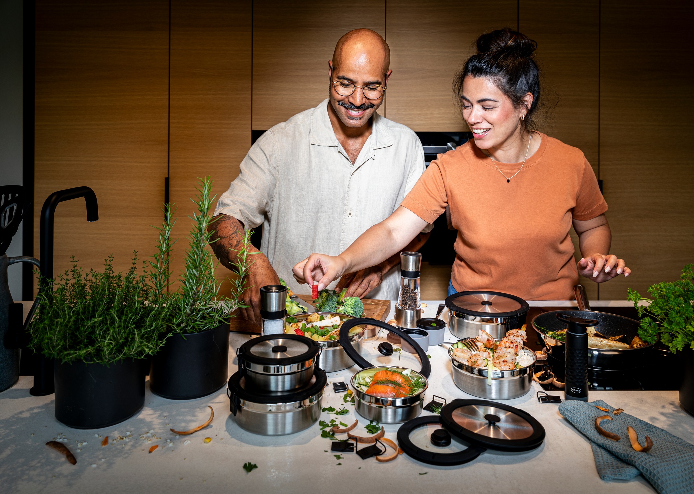 RÖSLE Deckel »Edelstahldeckel FLEXX 2GO 0,8 L rund mit Clips« Deckel für 0,8 L Dose FLEXX 2GO