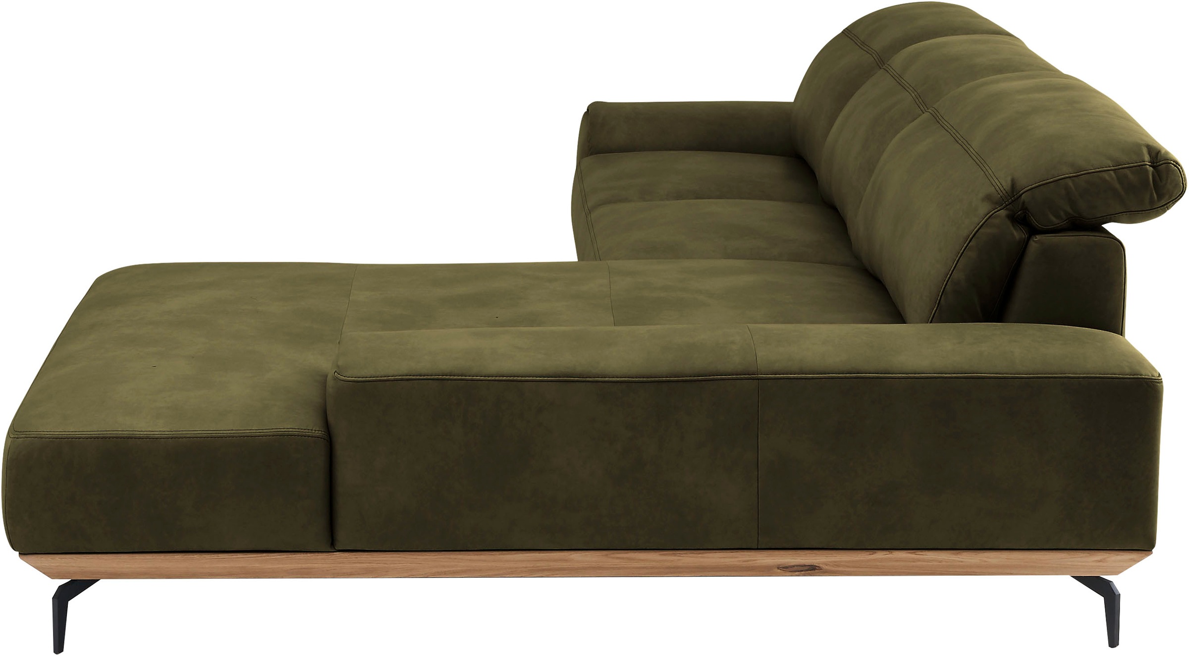 Musterring Wohnlandschaft »MR 2490«, Fuß Schwarz, Sitzhöhe 46cm, wahlweise mit Funktionen, Maße 342x207 cm