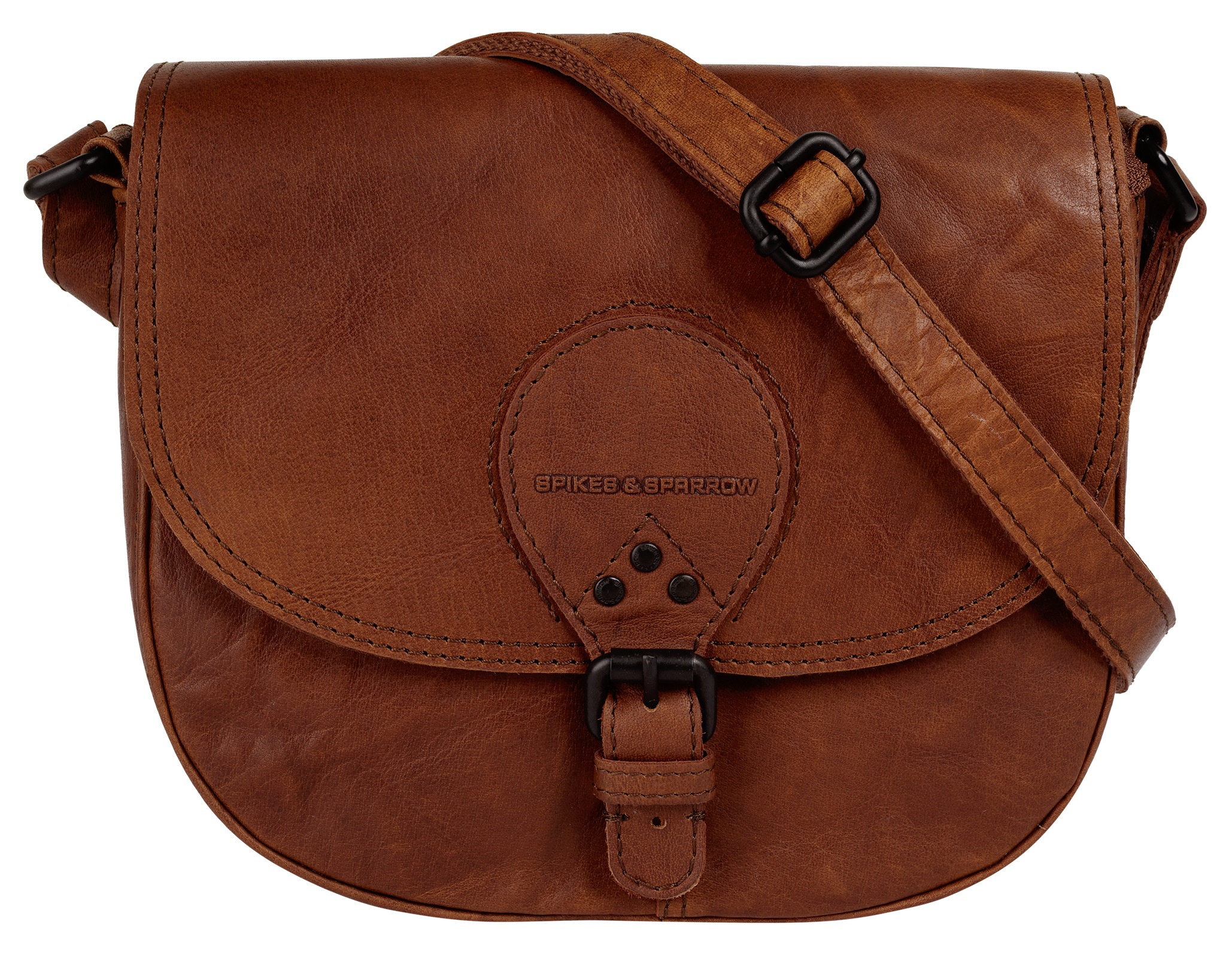 Damen Umhängetasche, SPIKES & SPARROWcognac, Leder, vintage, Taschen, echt Leder