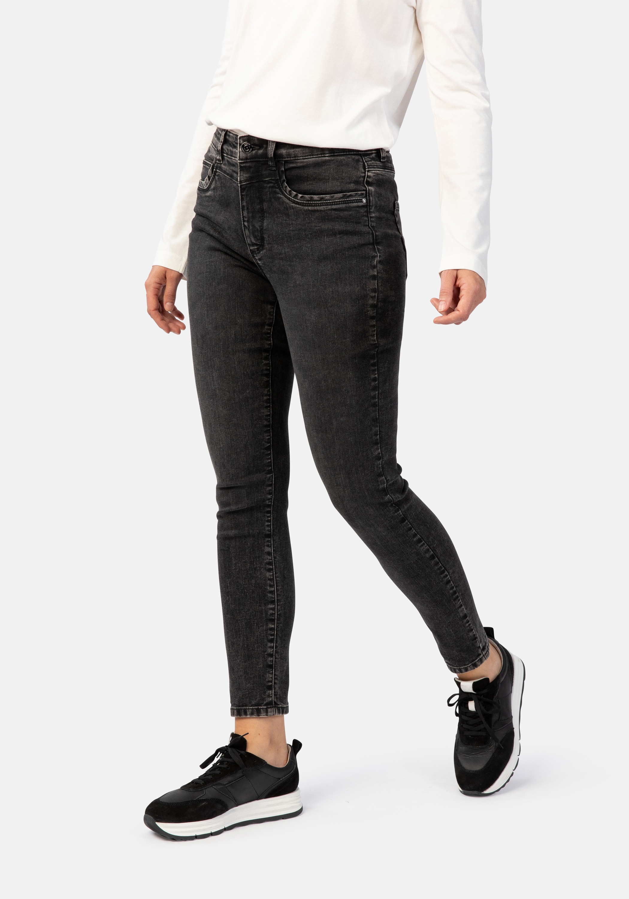 STOOKER WOMEN 5-Pocket-Jeans "Rio Fexxi Move Strass Skinny Fit Jeans" Skinn günstig online kaufen