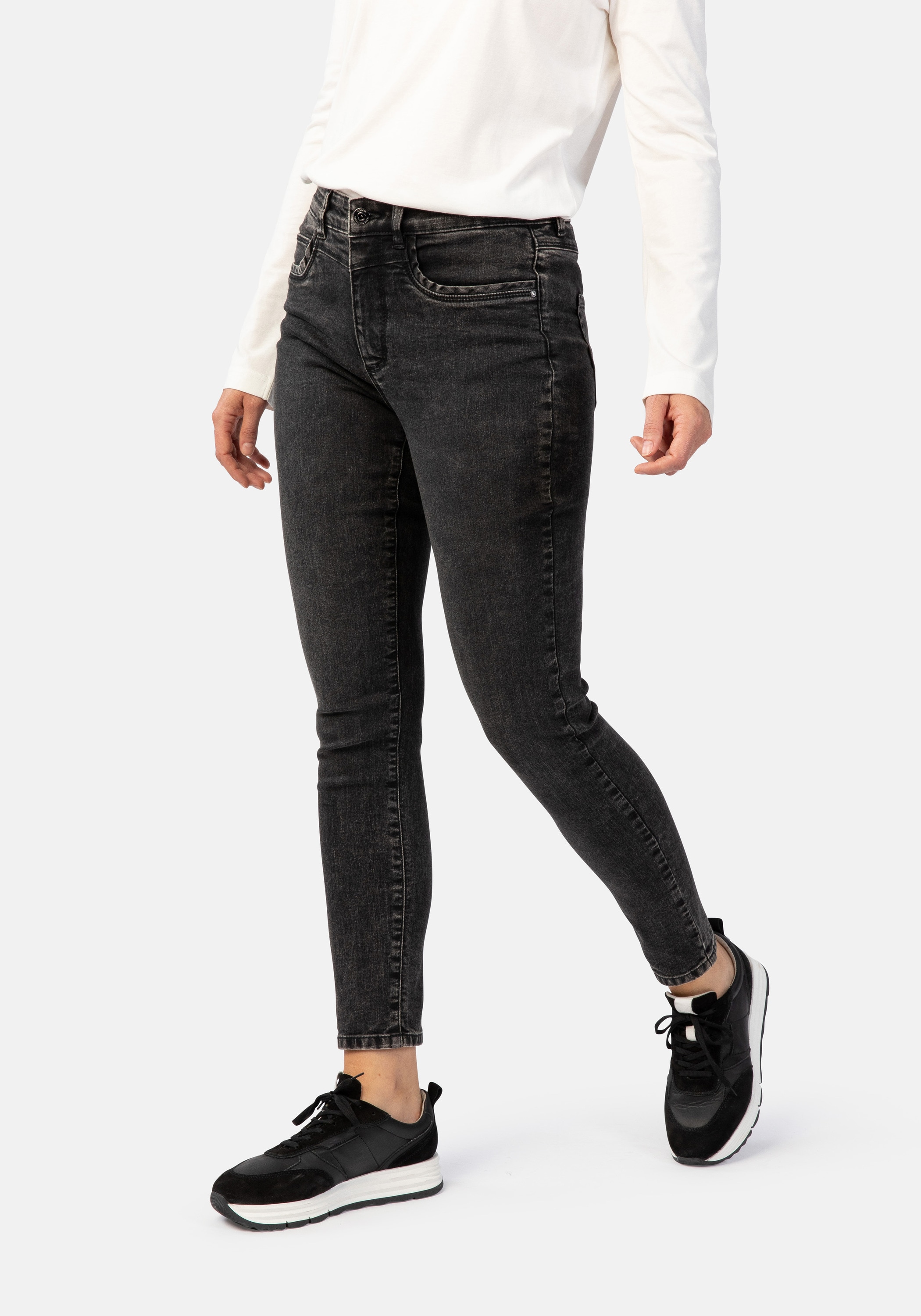 STOOKER WOMEN 5-Pocket-Jeans "Rio Fexxi Move Strass Skinny Fit", Skinny Fit günstig online kaufen