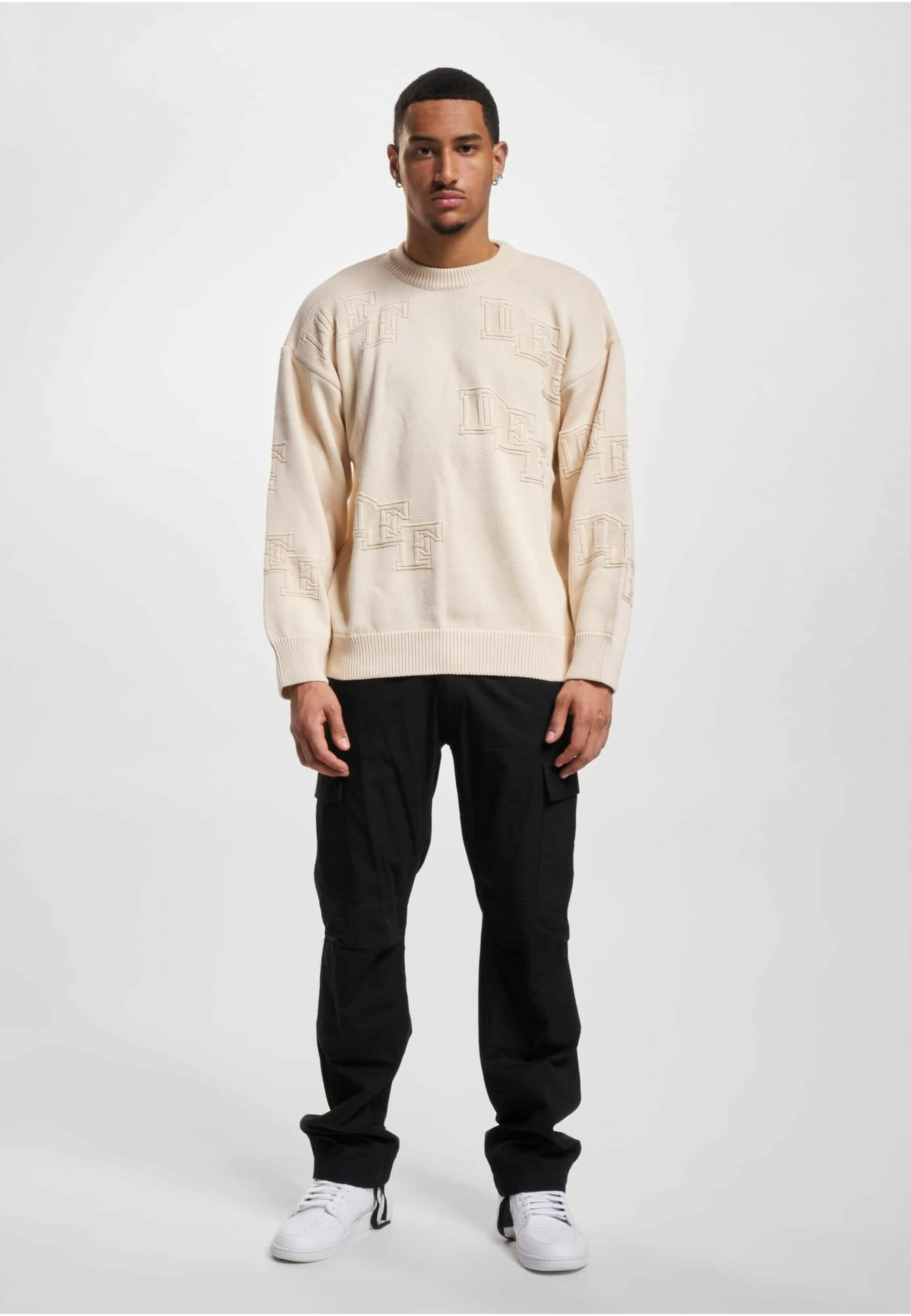 DEF Rundhalspullover »DEF Herren DEF Knit Crewneck«, (1 tlg.)