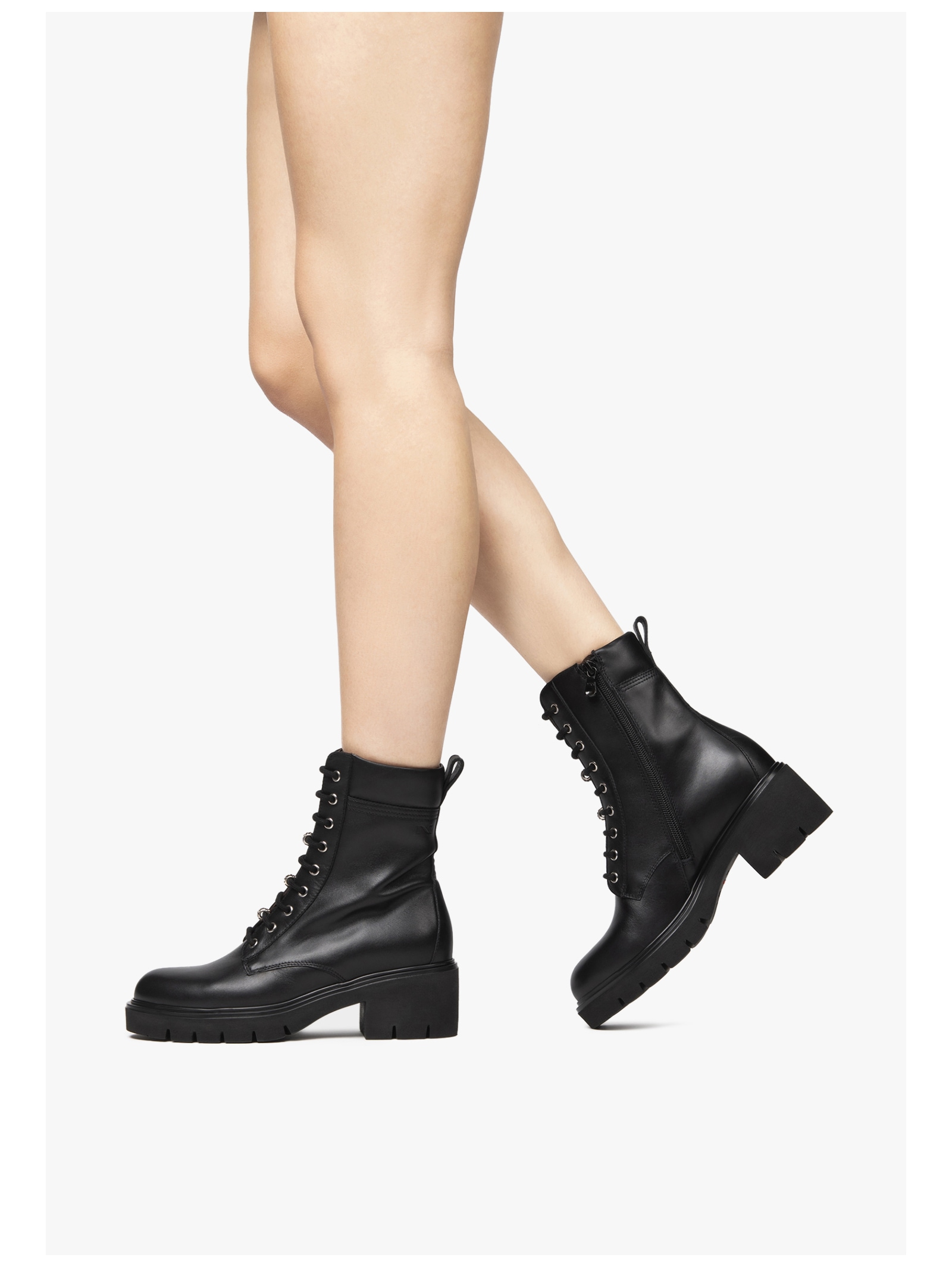 Nero Giardini Schnürstiefelette »Nero Giardini Stiefelette Leder/Textil«