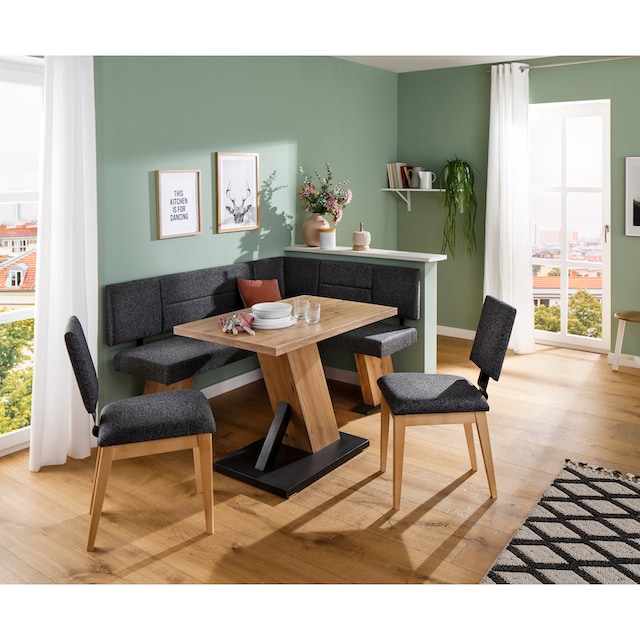 Home affaire Eckbankgruppe »Zeppelin«, (Eckbank, Tisch und 2 Stühle) kaufen  | BAUR
