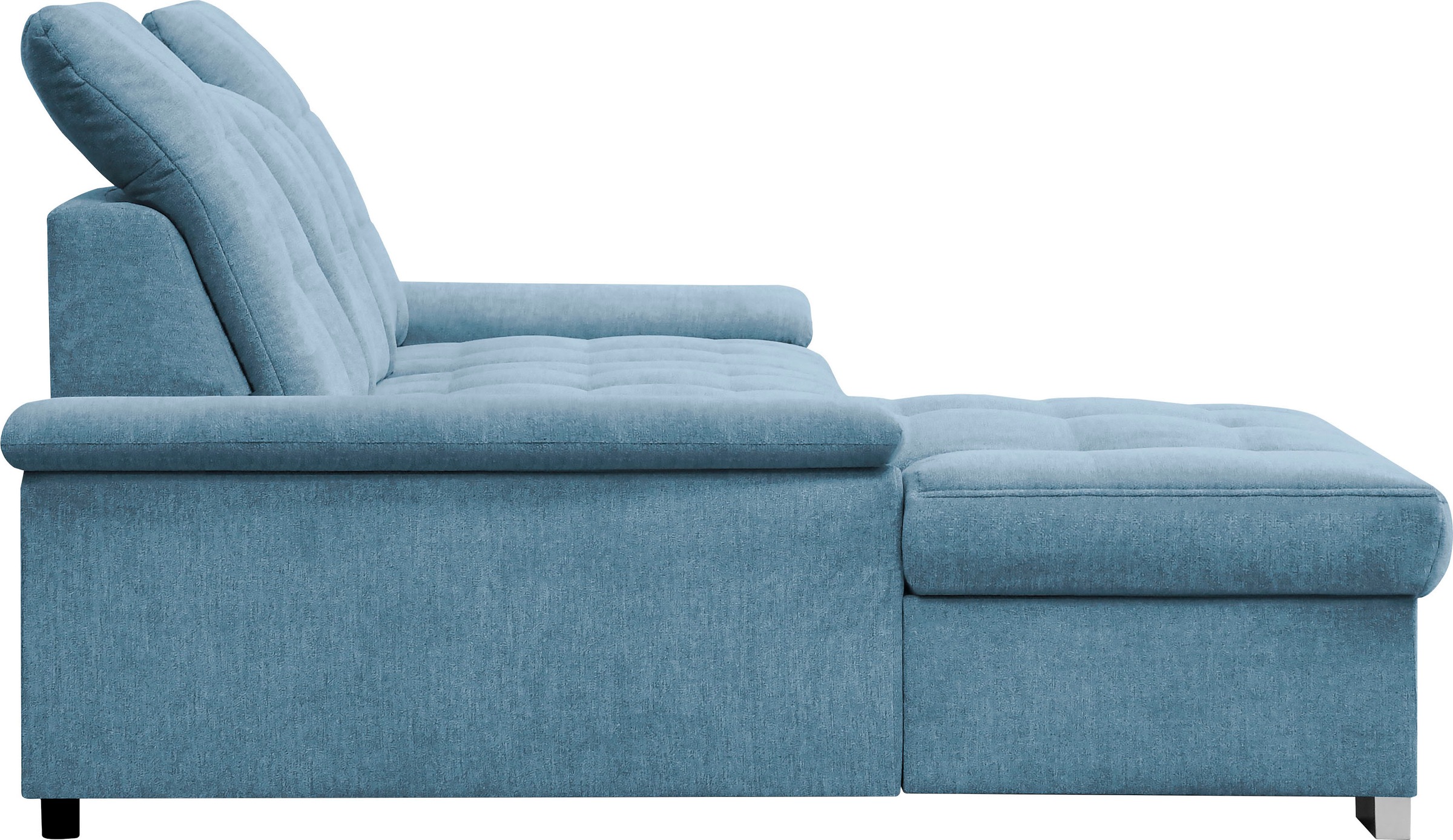 WERK2 Ecksofa Carmen, Sofa, Eckcouch mit Schlaffunktion, Bettkasten und Sitztiefenverstellung