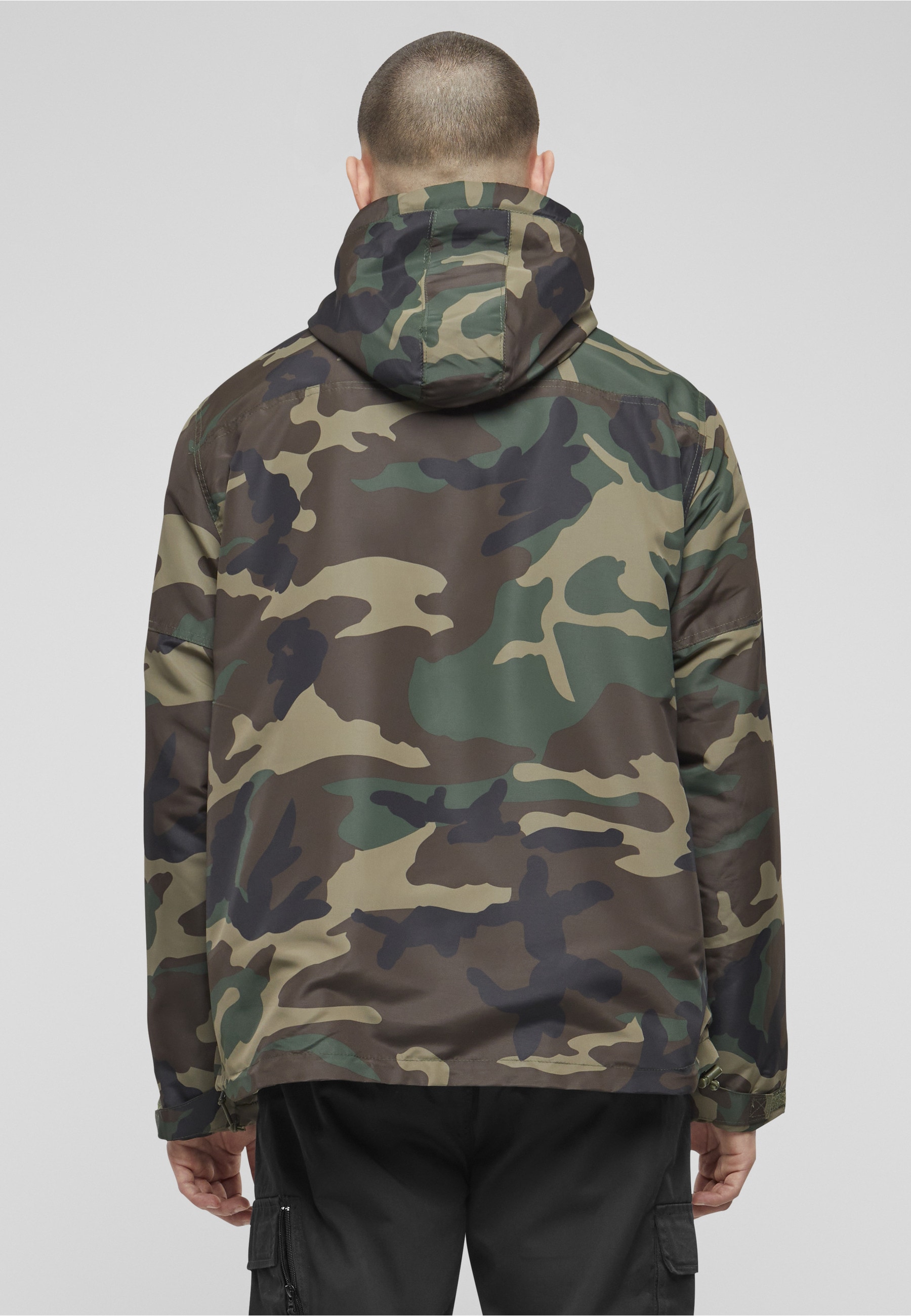 Brandit Anorak »Brandit Herren Fleece Pull Over Windbreaker« 1 Stk. tlg. mit Kapuze