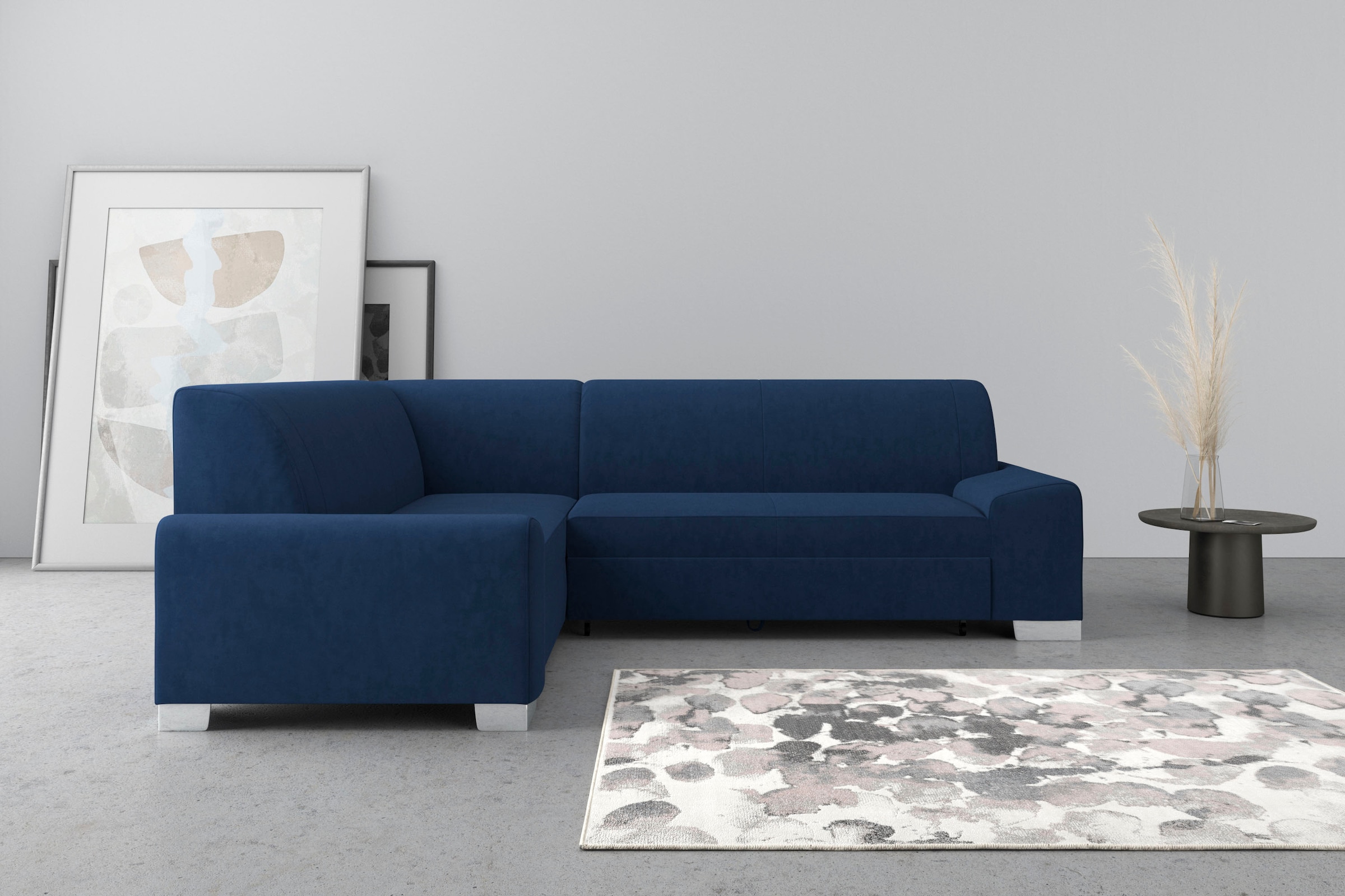 DOMO collection Ecksofa "Anzio in kubischer Formensprache, flache Armlehnen günstig online kaufen