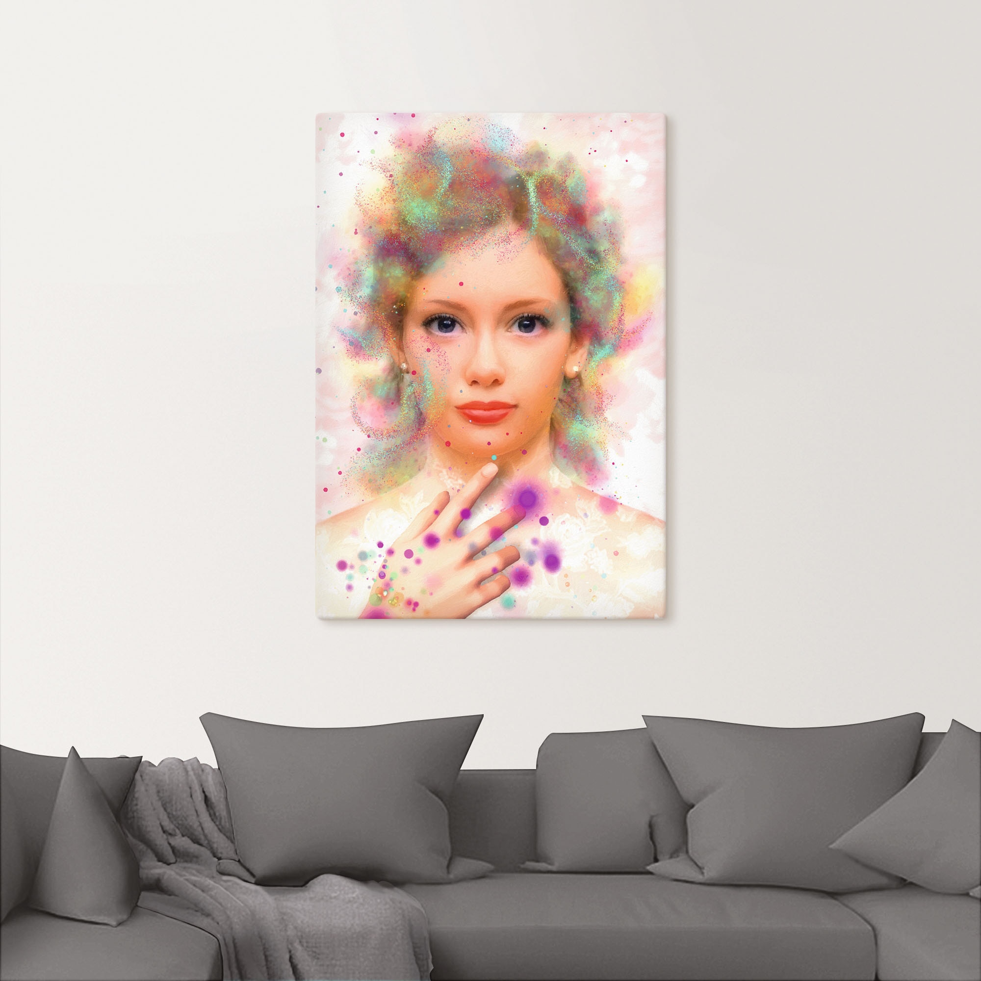 Artland Wandbild »Seelenfarben«, Bilder von Frauen, (1 St.), als Alubild, Leinwandbild, Wandaufkleber oder Poster in versch. Größen