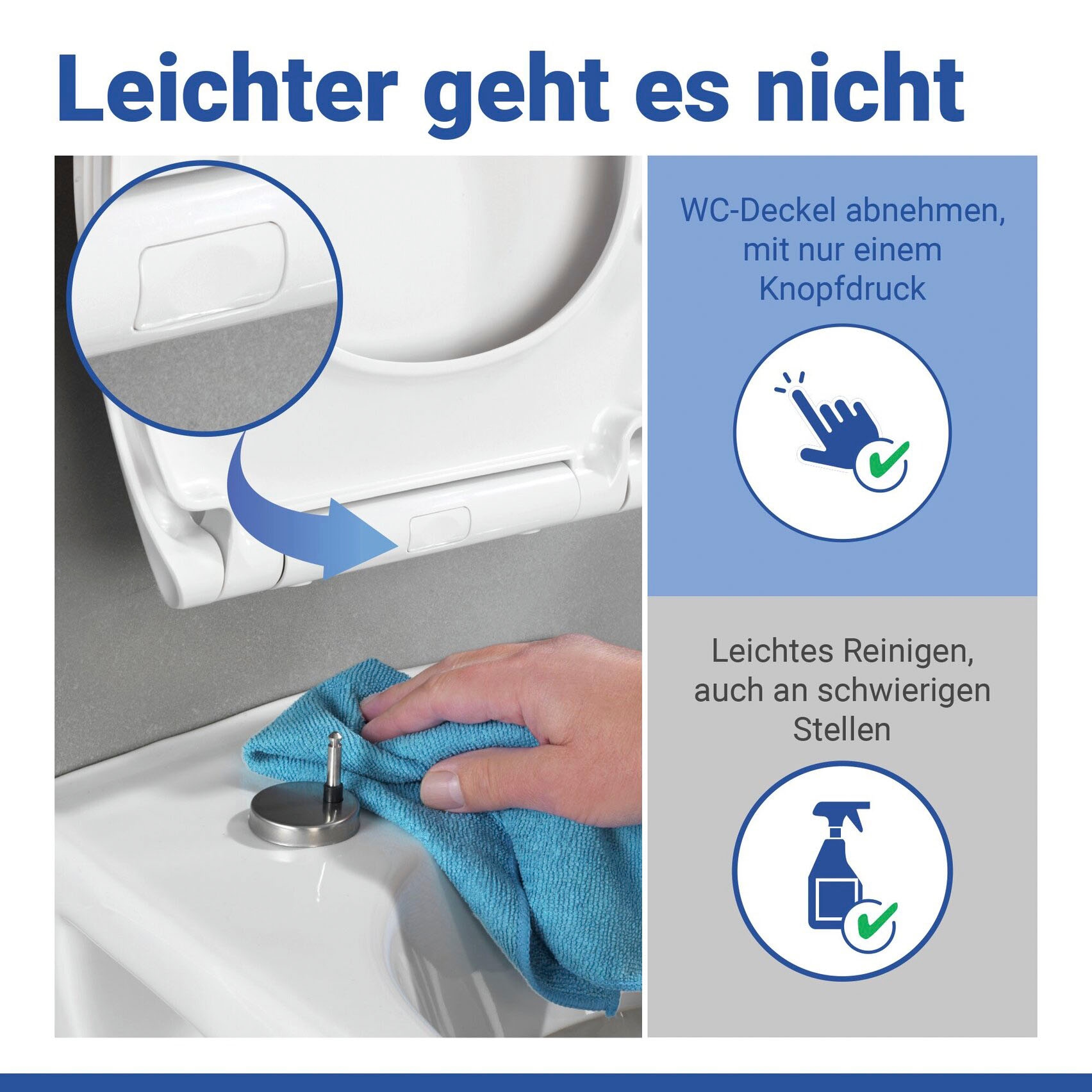 WENKO WC-Sitz »Neo« mit Absenkautomatik und Schnellbefestigung