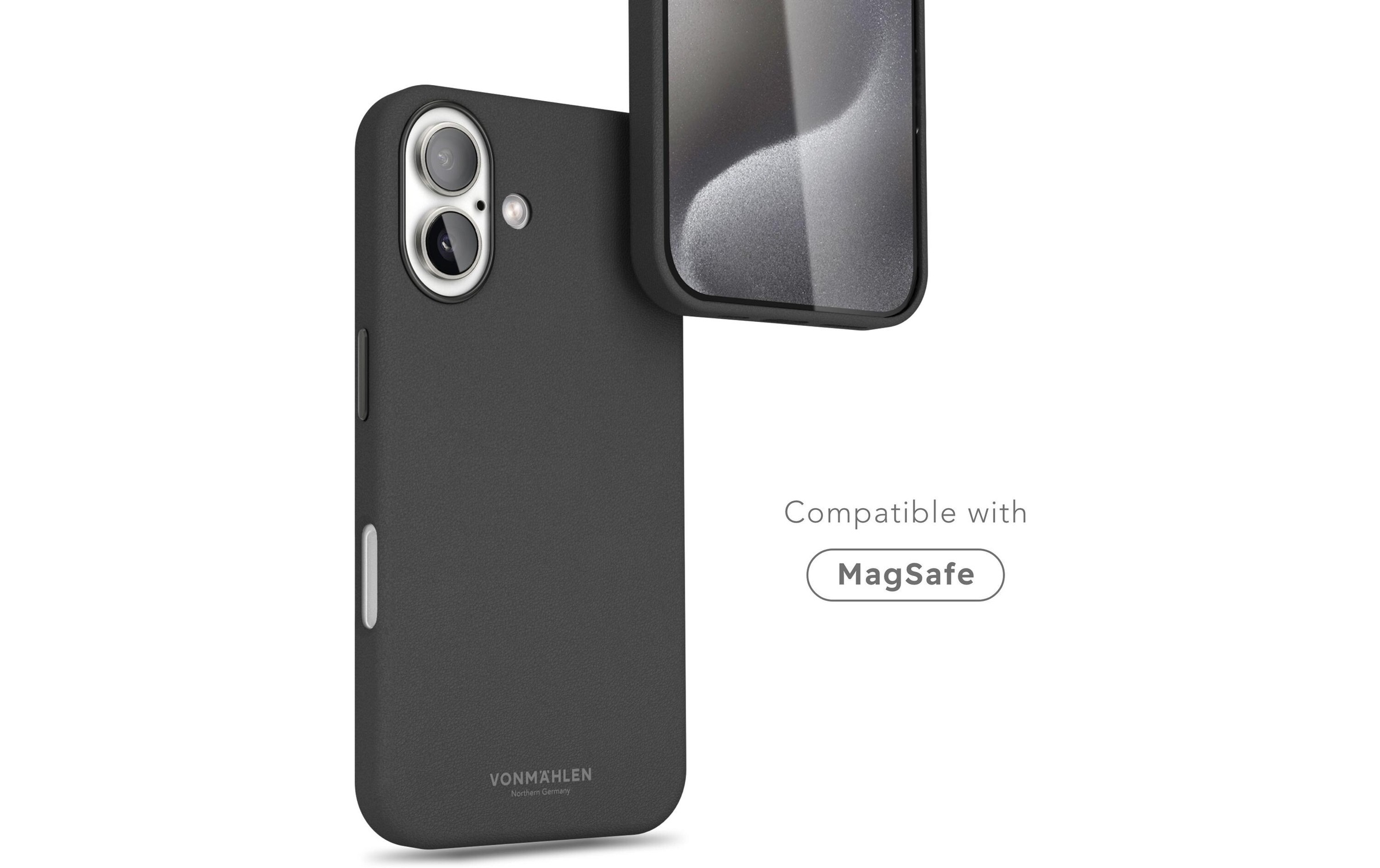 VONMÄHLEN Backcover »Like Leather iPhone 16 Plus« Apple iPhone 16 Plus