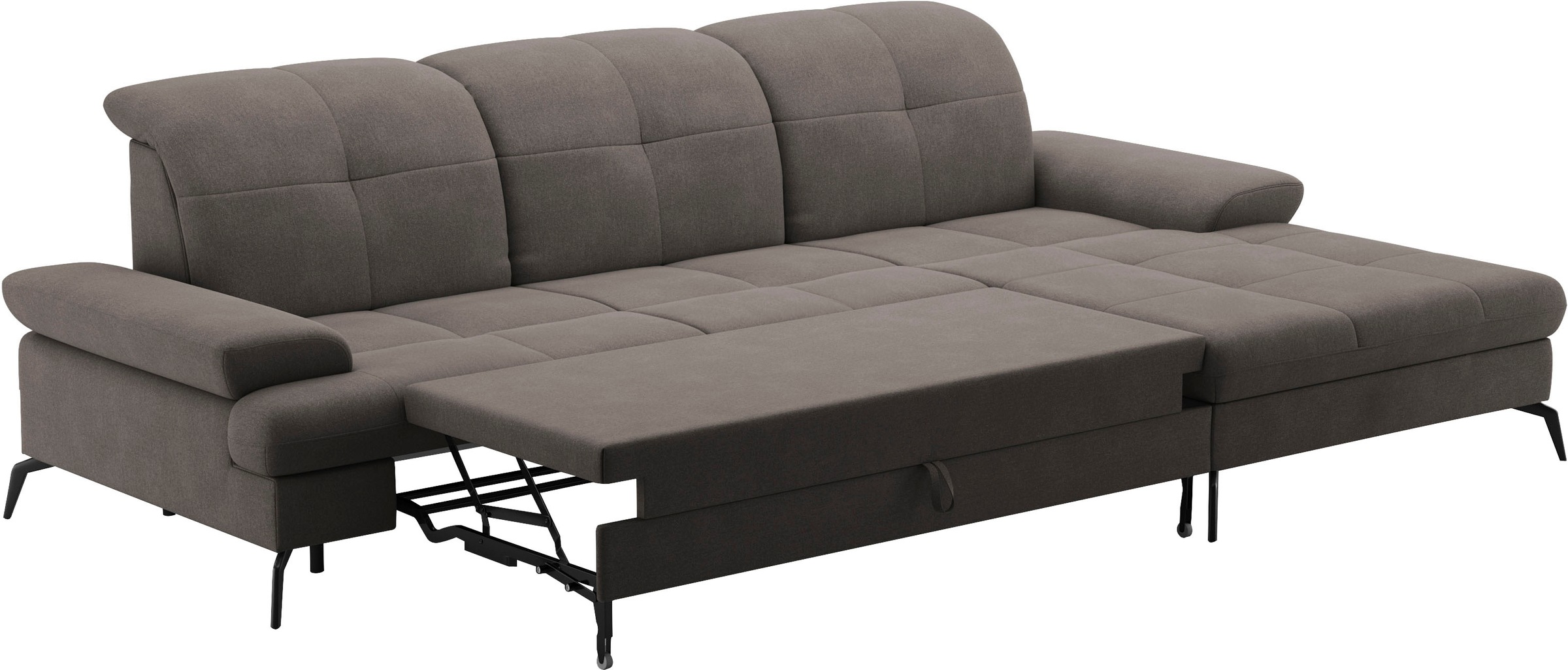 sit&more Ecksofa »Amica, L-Form, inkl. Sitztiefenverstellung & Armteilverstellung«, wahlweise mit Bettfunktion, Bettkasten und Kopfteilverstellung