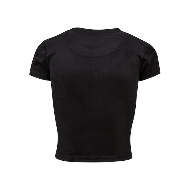 URBAN CLASSICS Langarmshirt »Damen Ladies Short Velvet Tee«, (1 tlg.) für  kaufen | BAUR