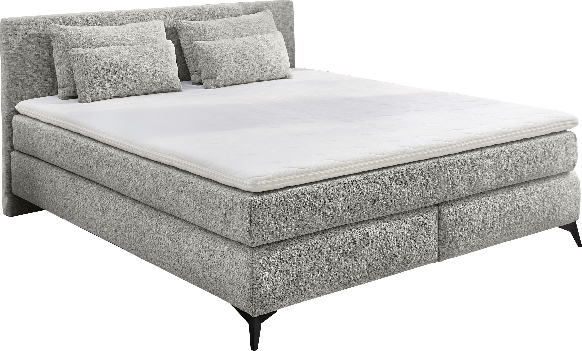 Jockenhöfer Gruppe Boxspringbett »Paulina, inkl. Topper und Kissen, Härtegrade wählbar«, 140x200 cm oder 180x200cm