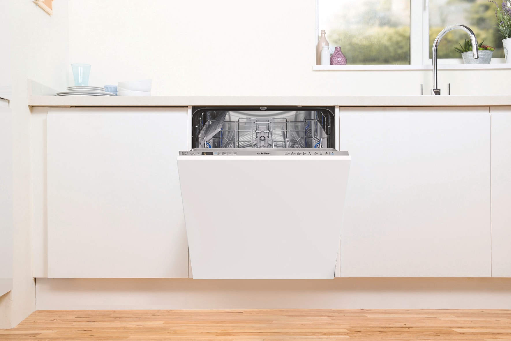 Privileg vollintegrierbarer Geschirrspüler »RIO 2T131 A FE S« 14 tlg. Maßgedecke Fast&Clean 28’ – das effektive Reinigungsprogramm unter 28 Minuten