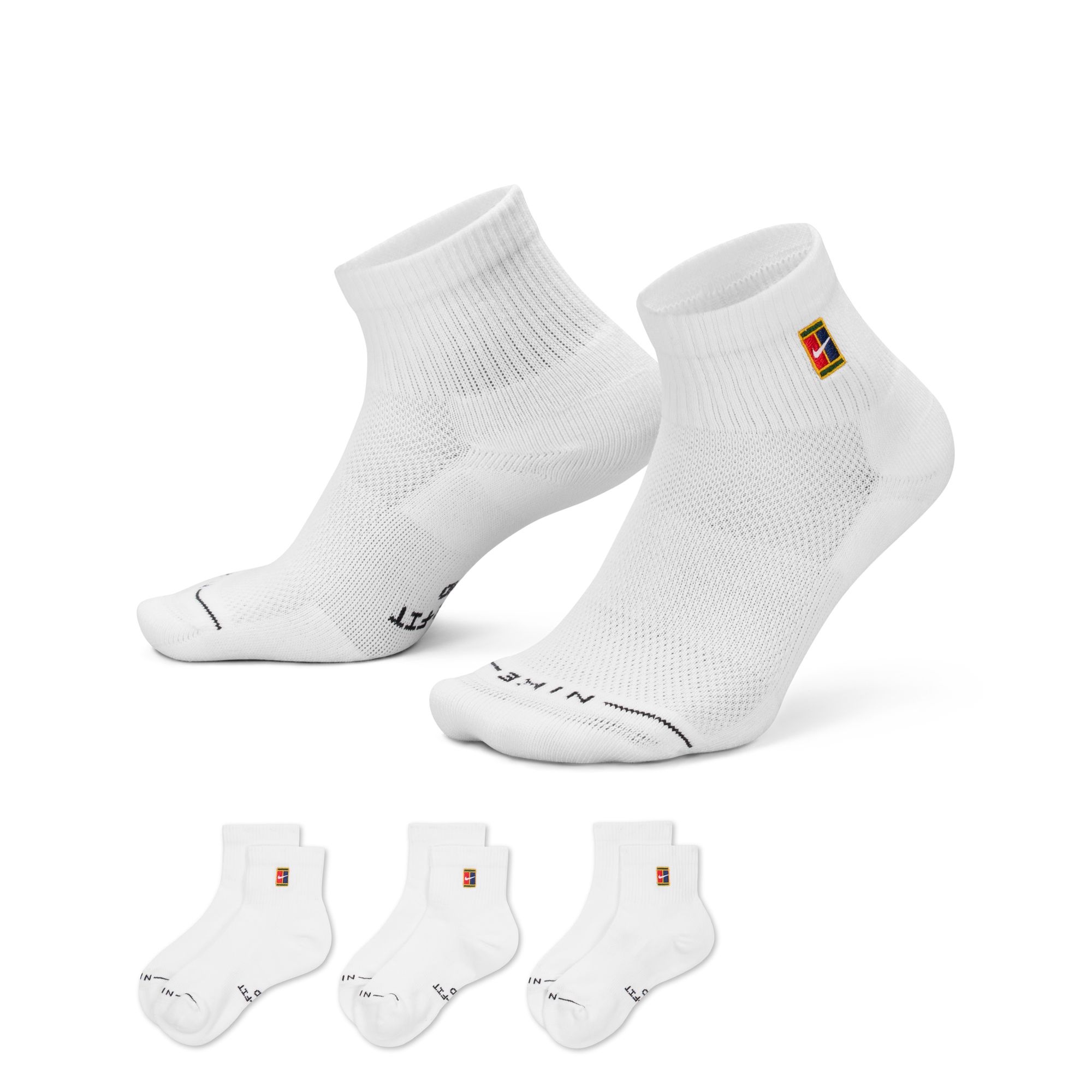 Nike Sportsocken »U NK ED ELVD ANK 3P TENNIS 144« für sportliche Aktivitäten, sportlicher Stil, vielseitig einsetzbar