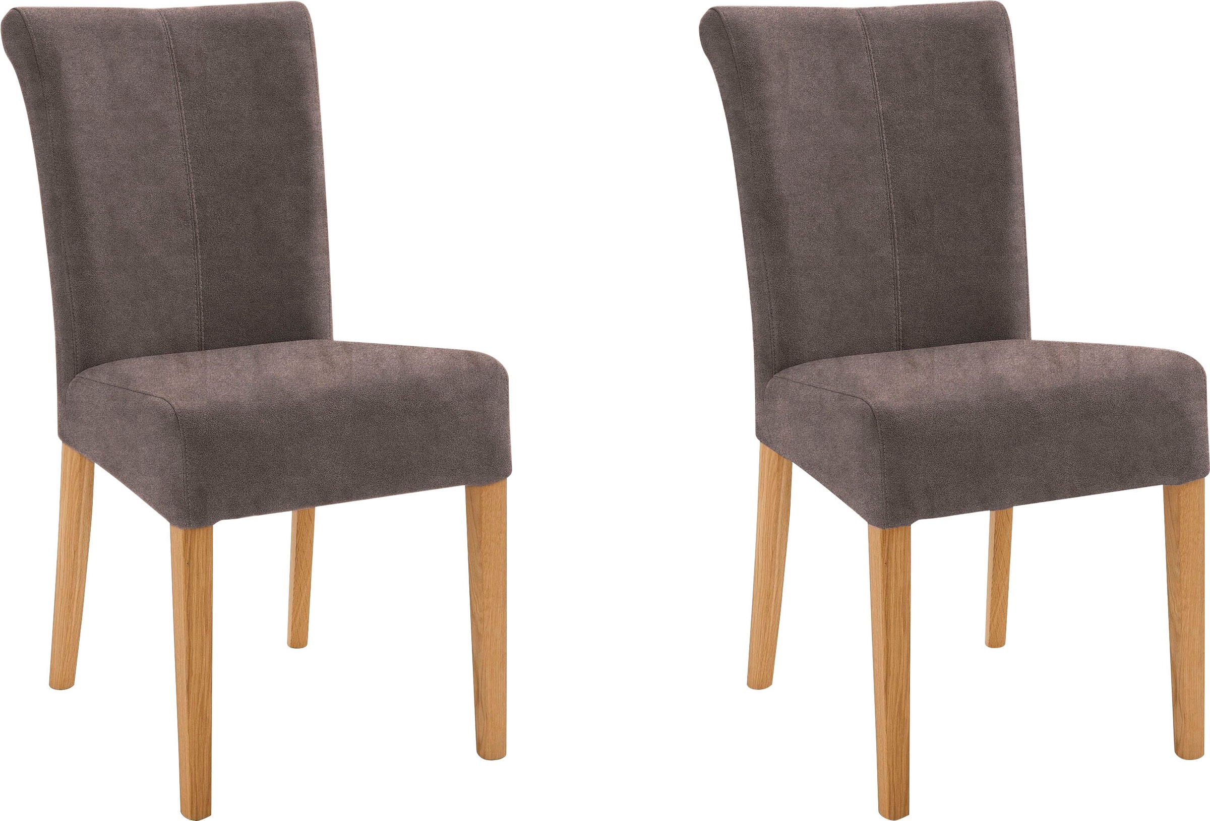 Home affaire 4-Fußstuhl "Barcelona" (Set) 2 Stk. Microfaser Stuhlbeine aus günstig online kaufen