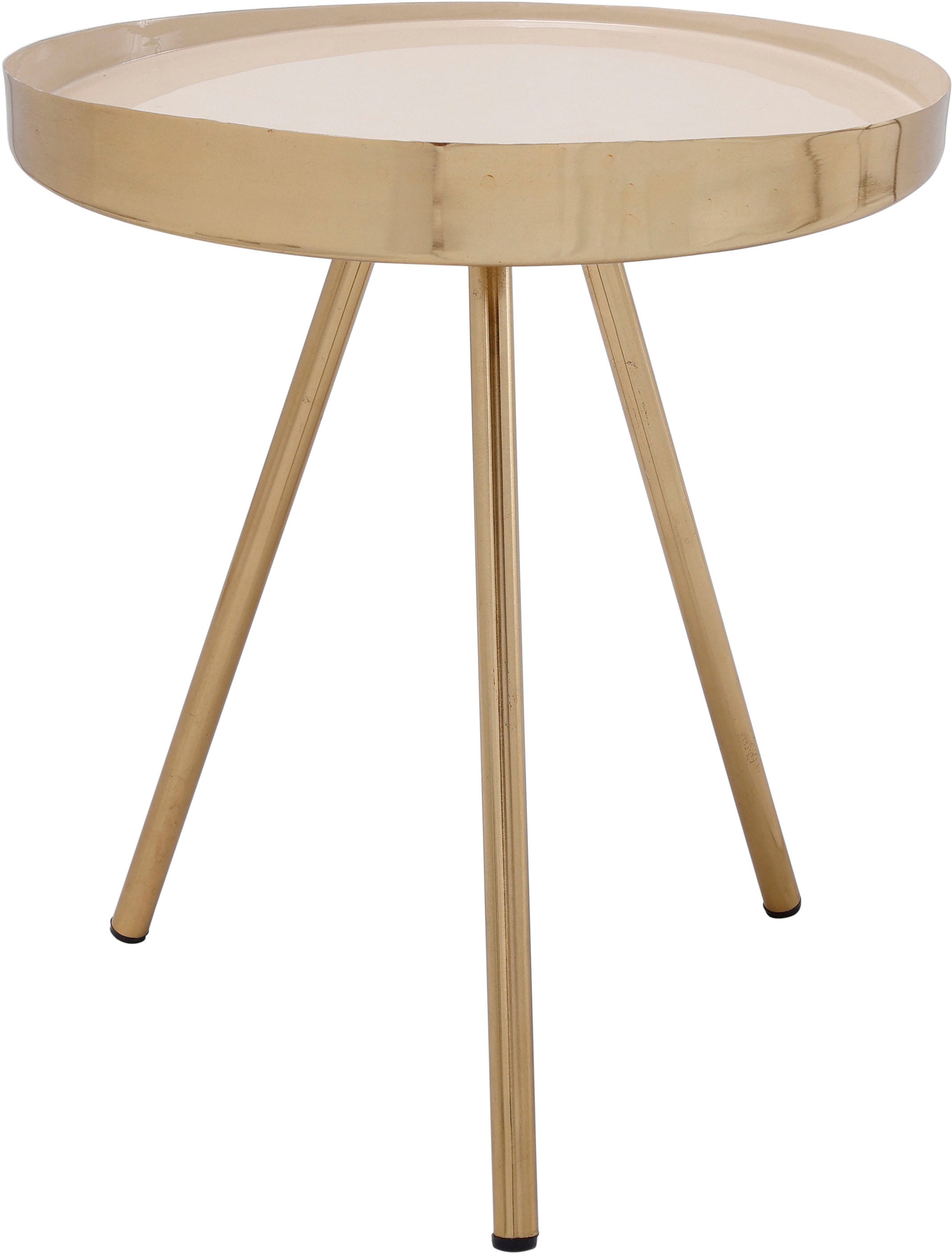 Kayoom Beistelltisch »Morrison, runder Beistelltisch, edler Look«, (1 St.), Dekorativ, glanzvolle Lackierung, stilvolles Design