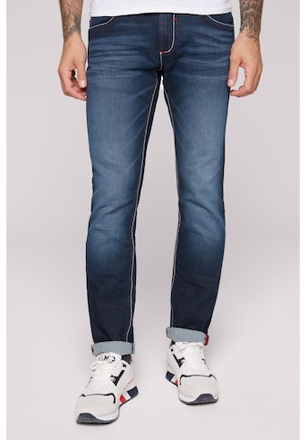 CAMP DAVID Regular-fit-Jeans su plotis Nähten