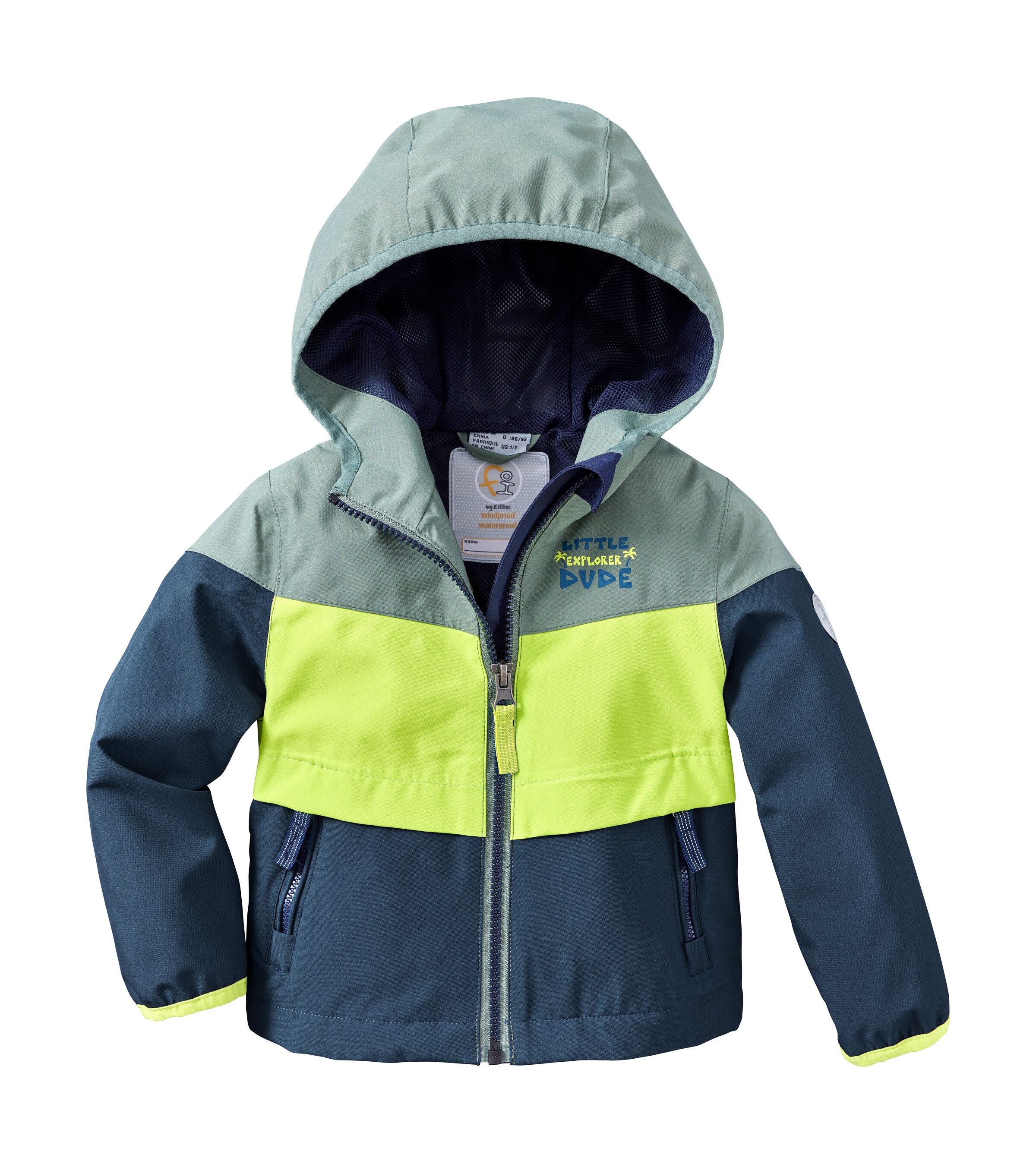 first instinct by killtec Funktionsjacke »FIOS 8 MNS JCKT«, Wasser- und winddichte Kinderjacke mit reflektierenden Details