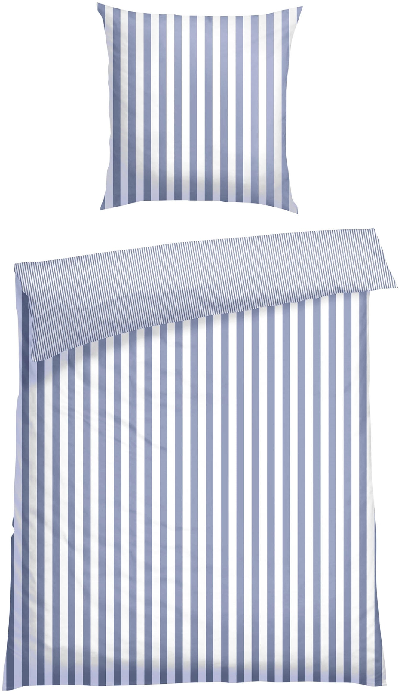 Schiesser Wendebettwäsche "Marie aus weicher Baumwolle und Streifen Allover günstig online kaufen