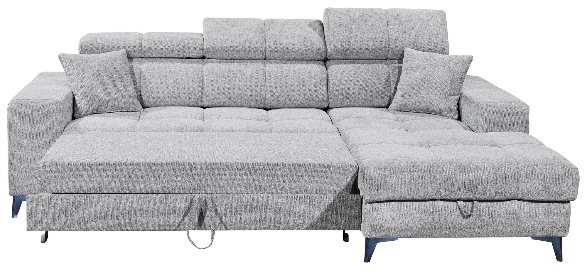 ED EXCITING DESIGN Ecksofa »Sydney L-Form«, (2 St.), frei im Raum stellbar, mit Bettkasten, inkl. Kopfteilverstellung