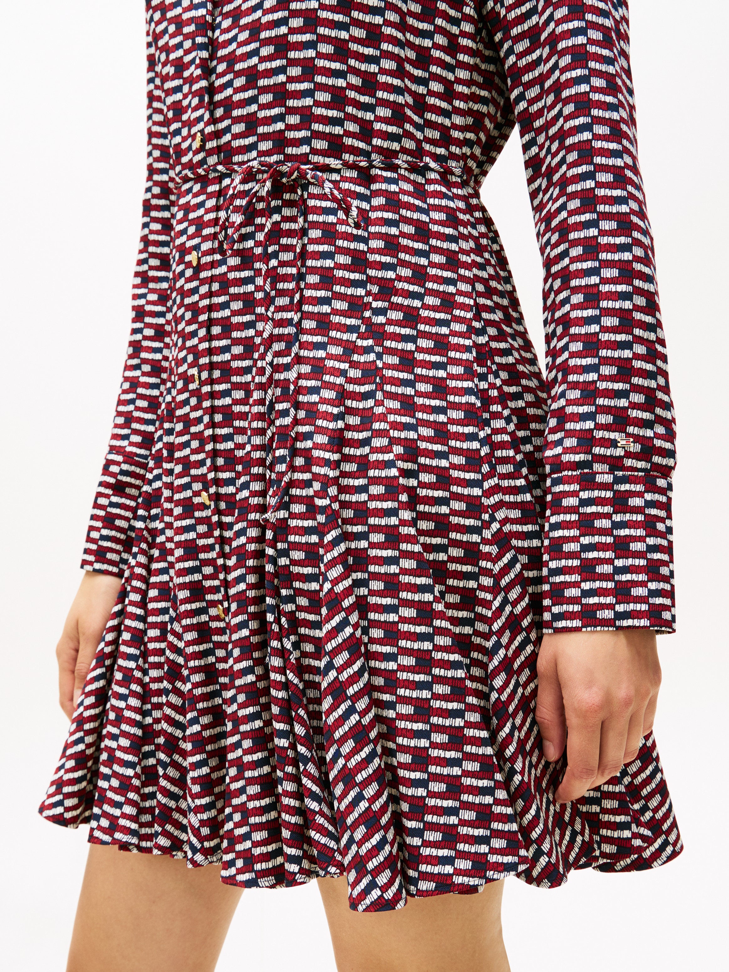 Tommy Hilfiger Minikleid »VIS TWILL LS MINI DRESS«