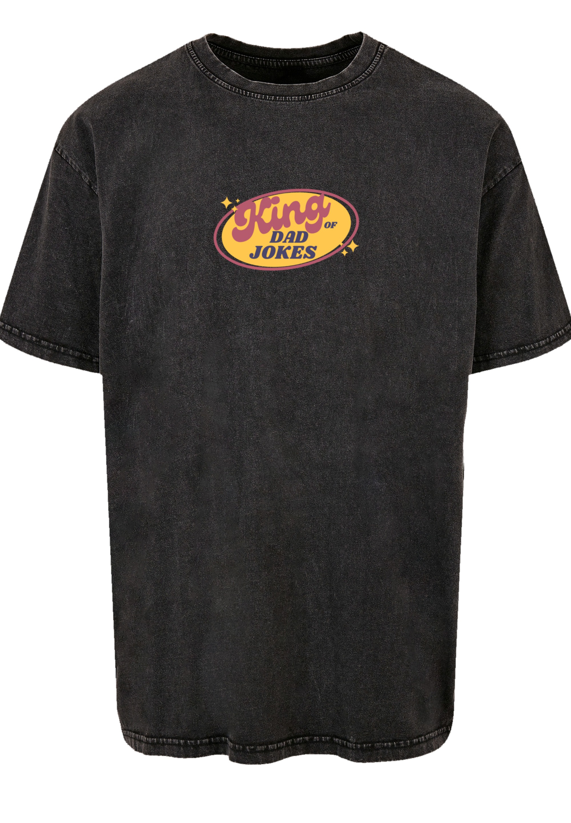 F4NT4STIC T-Shirt »King of Dad Jokes Witziges Vatertagsmotiv«, Premium Qualität