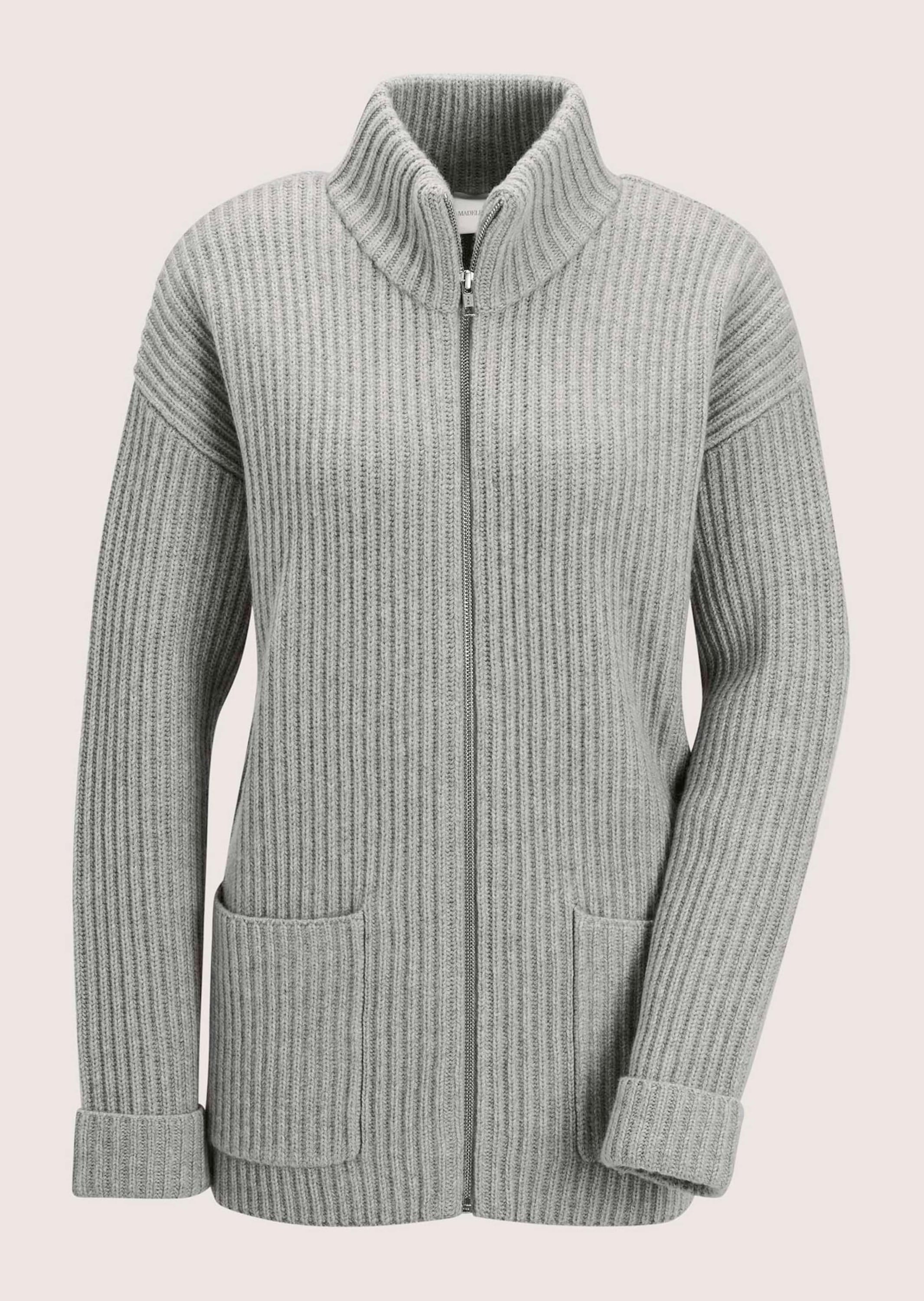 MADELEINE Strickjacke "Cardigan Weiche Wolljacke mit Reißverschluss" Grobst günstig online kaufen