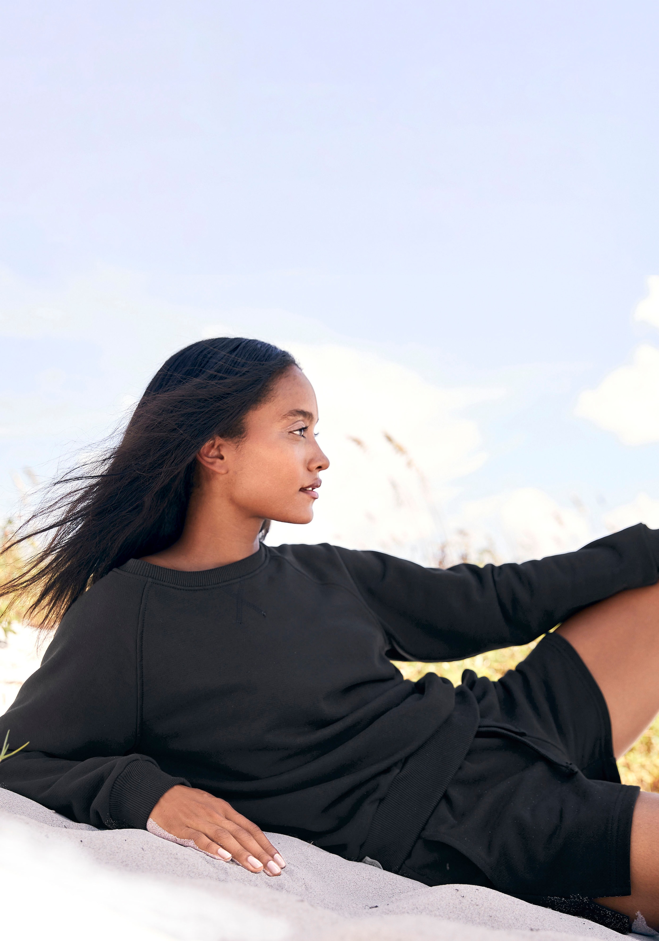 LASCANA Sweatshirt aus organischer Baumwolle, Loungewear