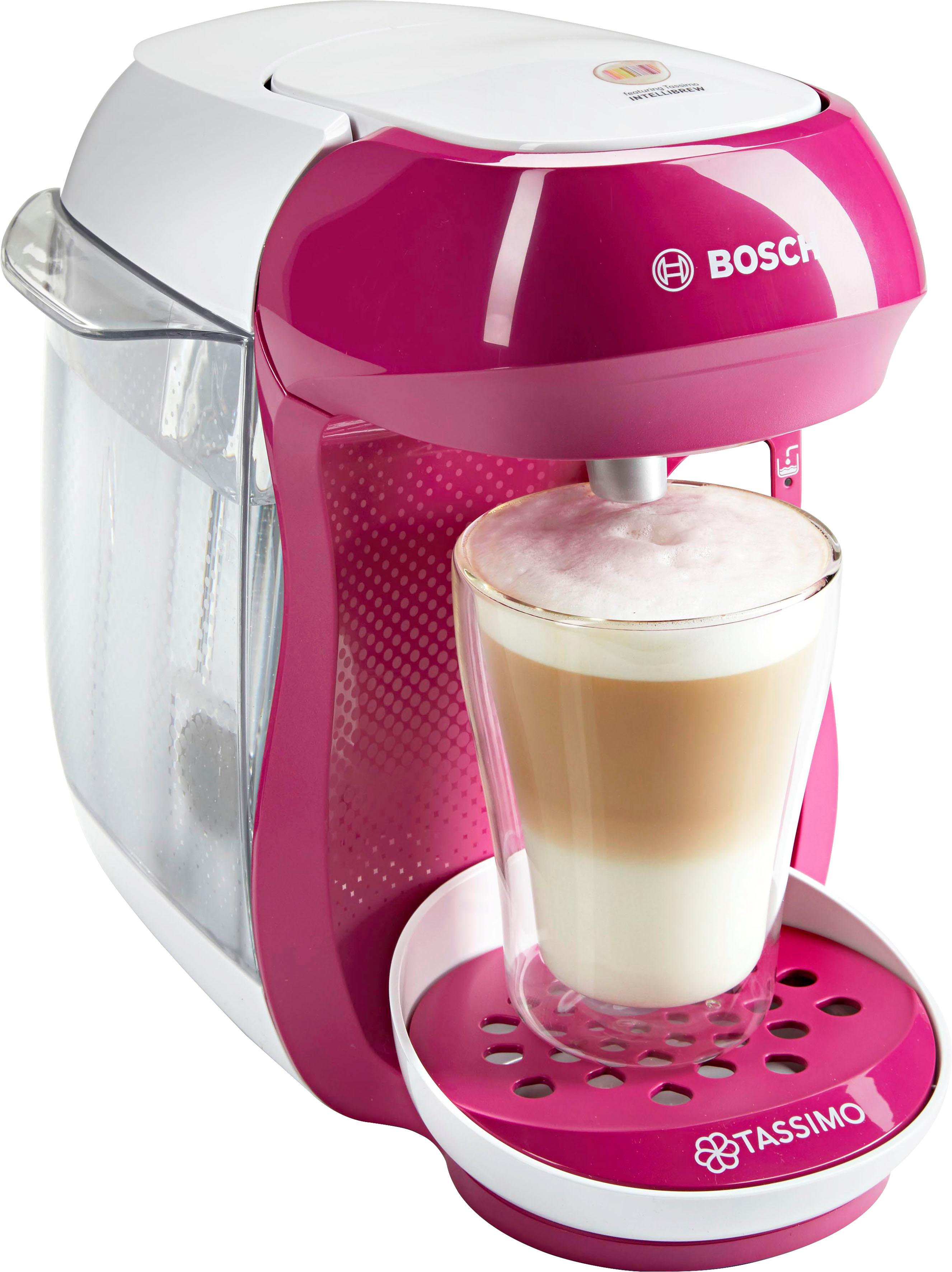 TASSIMO Kapselmaschine „HAPPY TAS1001“, 1400 W, vollautomatisch, geeignet für alle Tassen, platzsparend