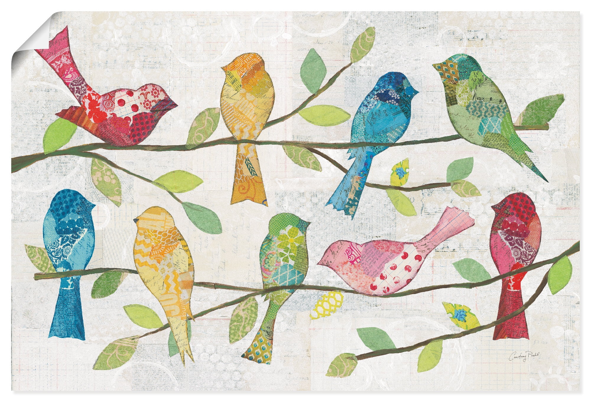 Artland Wandbild "Catching Up VI" Vogelbilder 1 Stk. tlg. als Alubild, Leinwandbild, Poster, Wandaufkleber in verschied. Größen