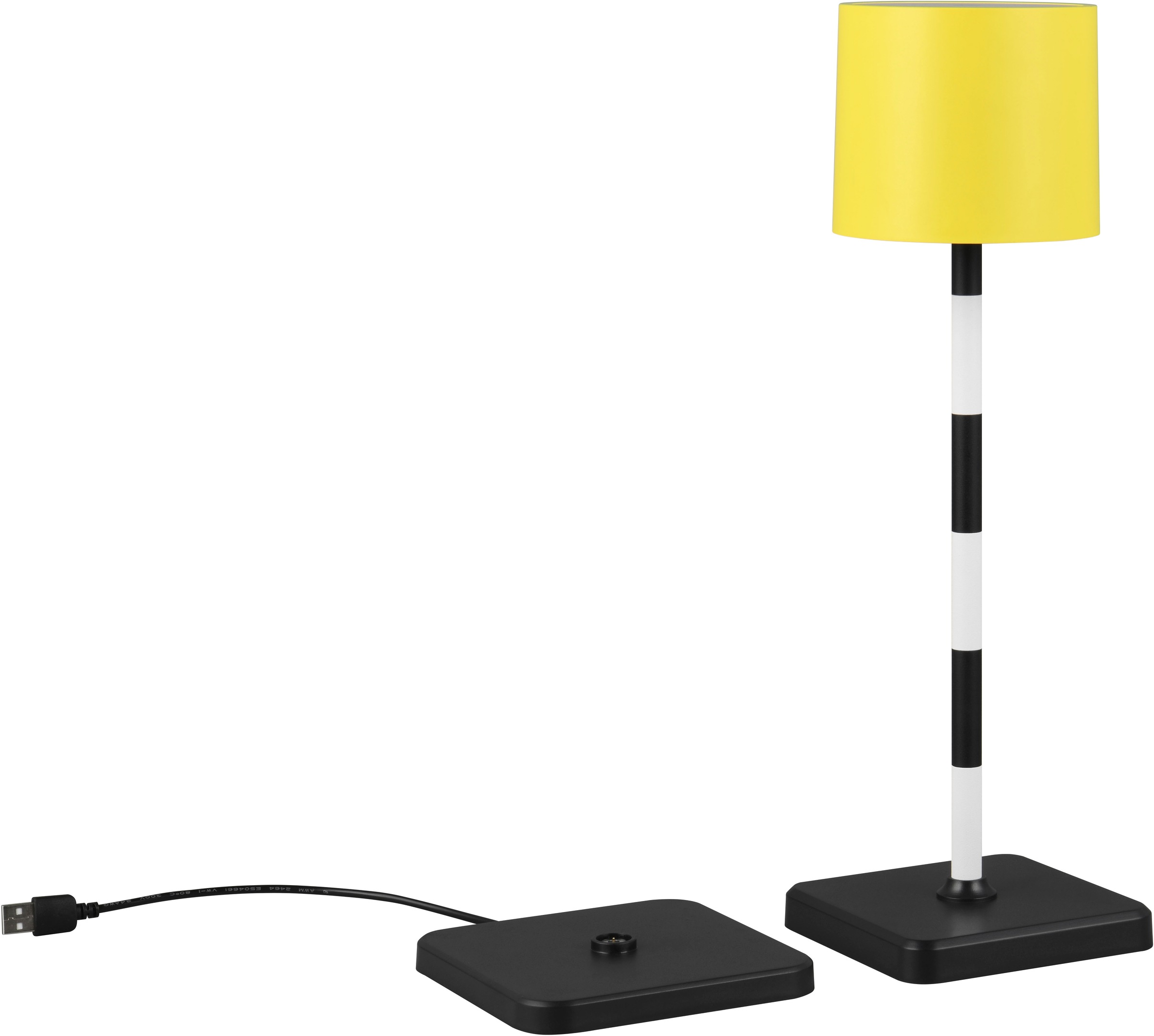 REALITY Leuchten LED Außen-Tischleuchte »Fernandez«, LED fest integriert, dimmbar, Lichtfarbe einstellbar, USB Ladestation