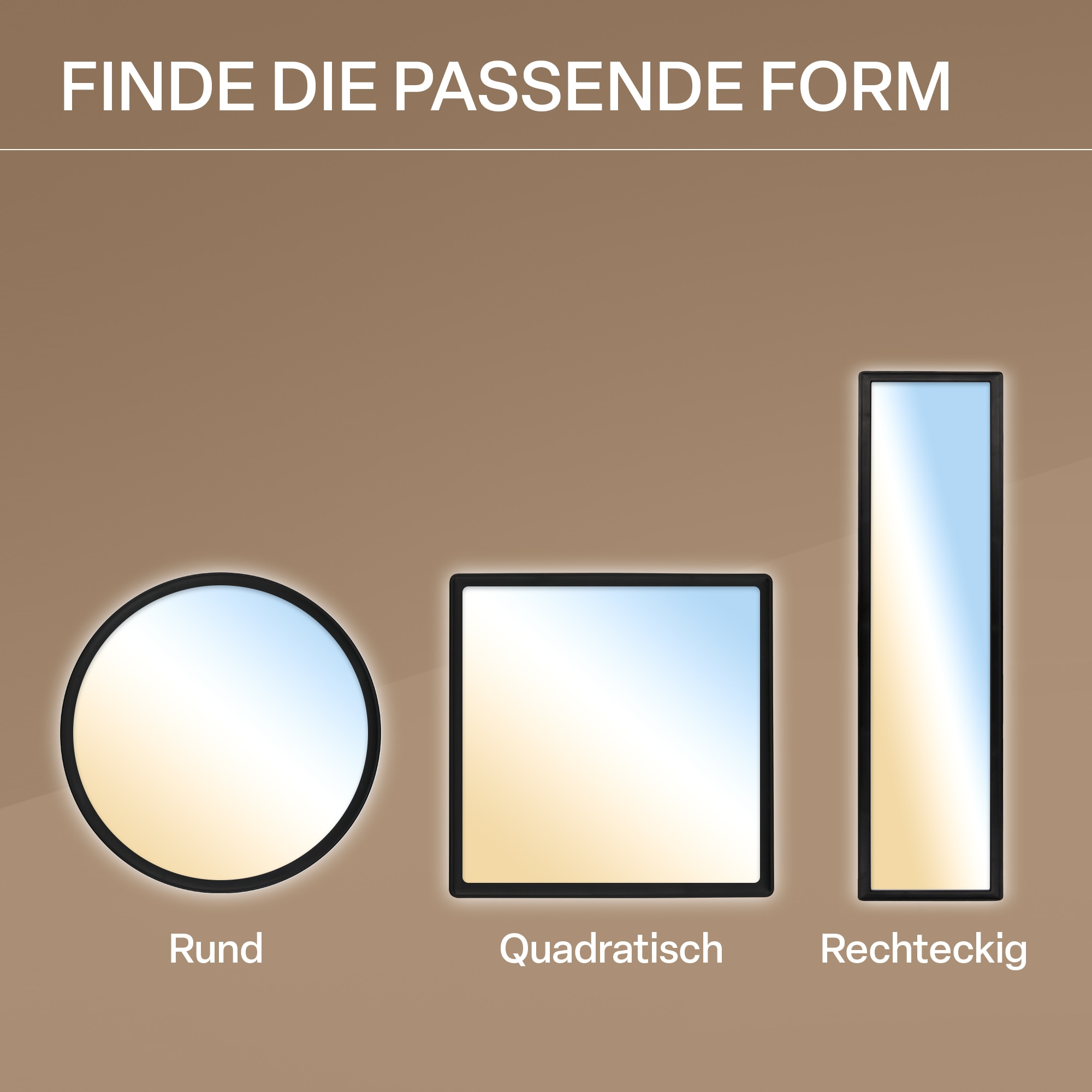 B.K.Licht LED Panel »SHALLOW« LED-Board 1 Stk. Neutralweiß 58x20x3 cm, Badlampe, Badezimmer, Küche, Wohnzimmer