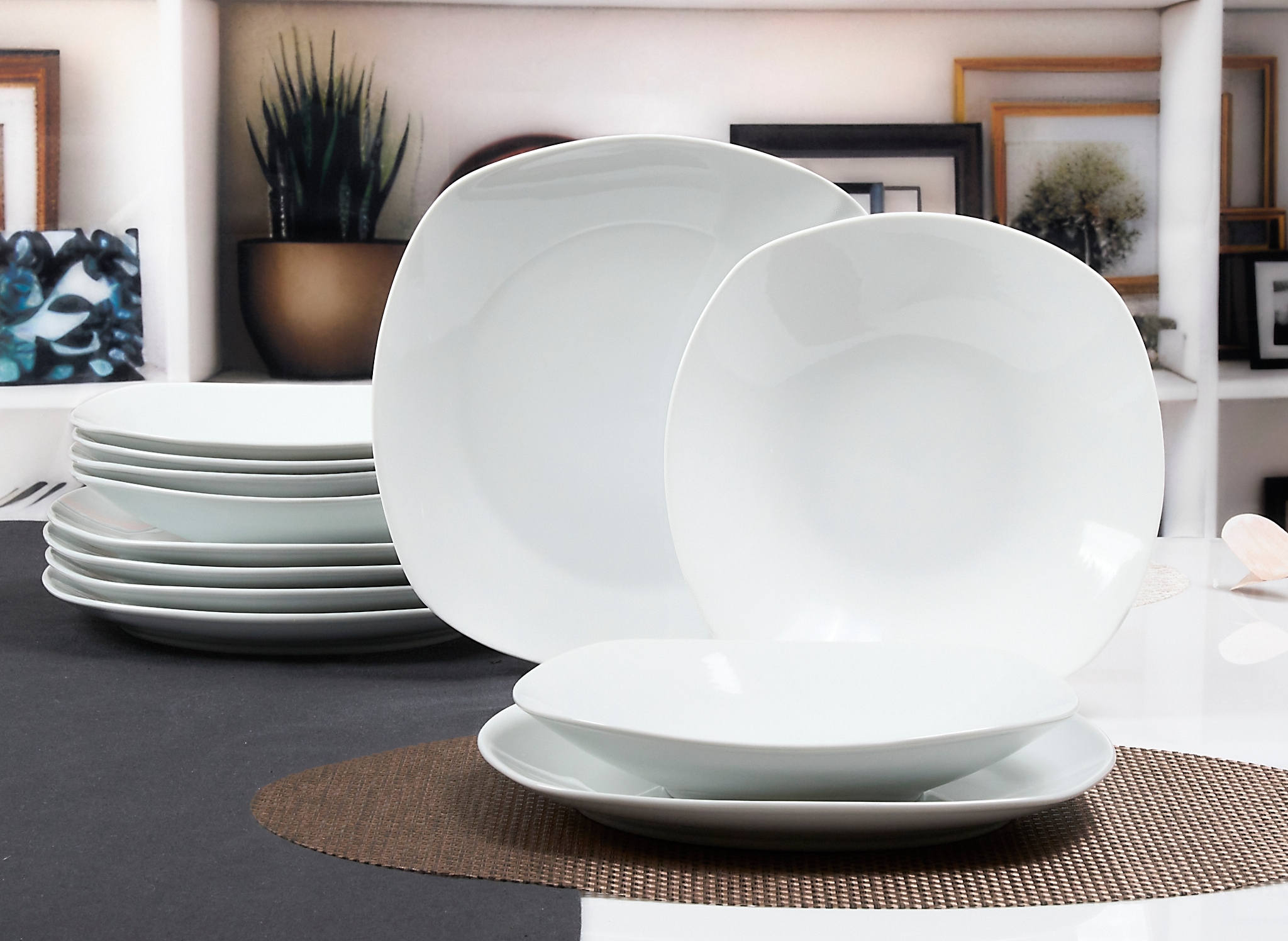 Retsch Arzberg Tafelservice »Geschirr-Set Fino«, (12 tlg.), Teller Set, weiß, Made in Germany, 12 Teile, für 6 Personen