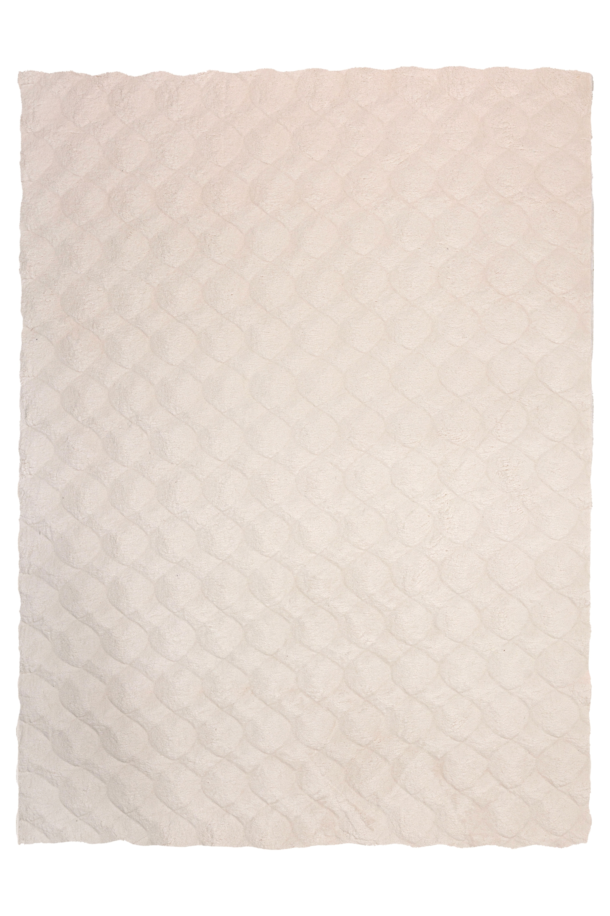 Teppich KAYOOM "Royal Glow 825", creme, B:80cm H:30mm L:150cm, Polyester, Teppiche, Teppich, Auch in rund, Hochflor, Modernes Muster, Vegan