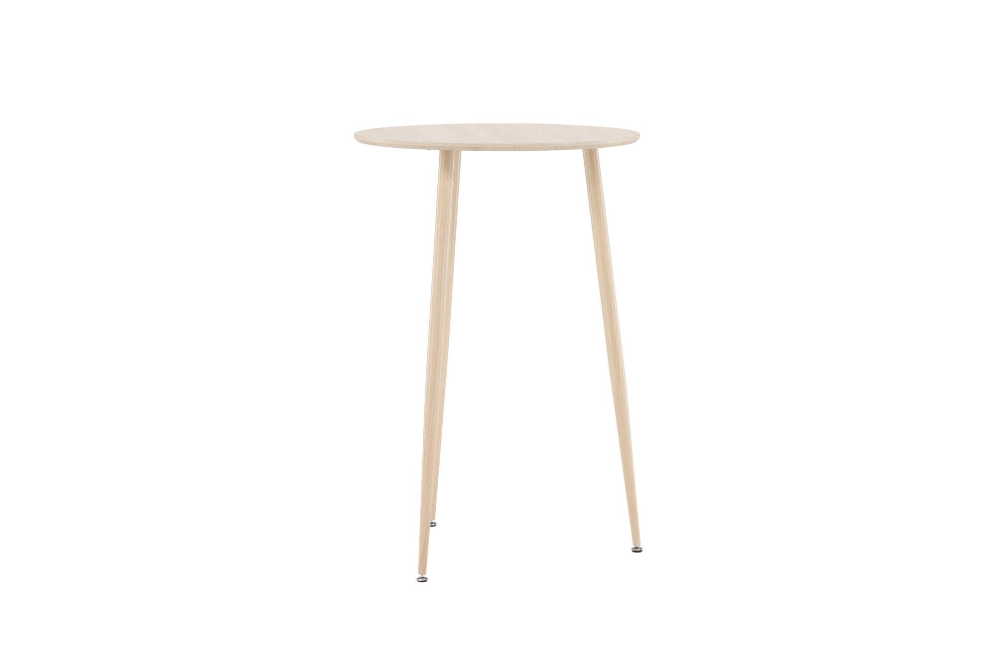 Venture Home Tresentisch »Plaza, runder Bartisch Ø 70 × 105 cm in hellem Whitewash« Tresentisch, MDF, Stahlbeine, rund, hoch, hell