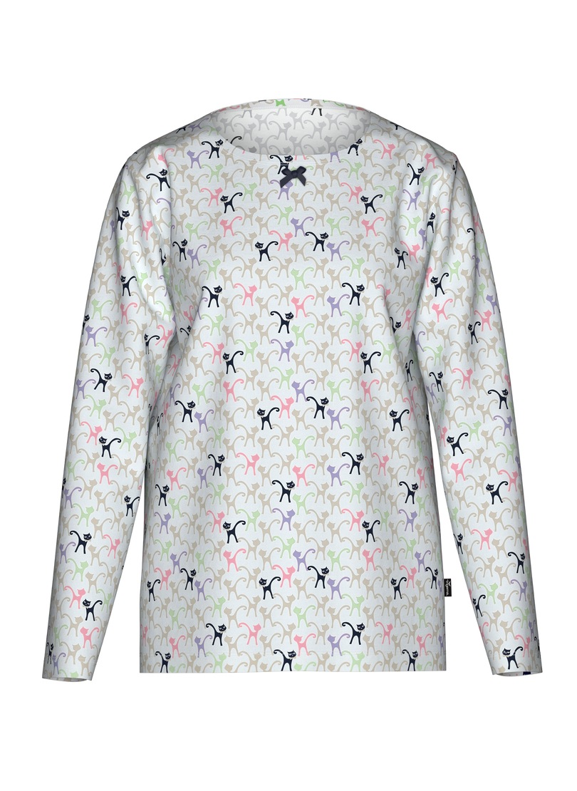 Trigema Schlafanzug "TRIGEMA Pyjama-Oberteil mit Allover-Katzen-Print", 1 S günstig online kaufen