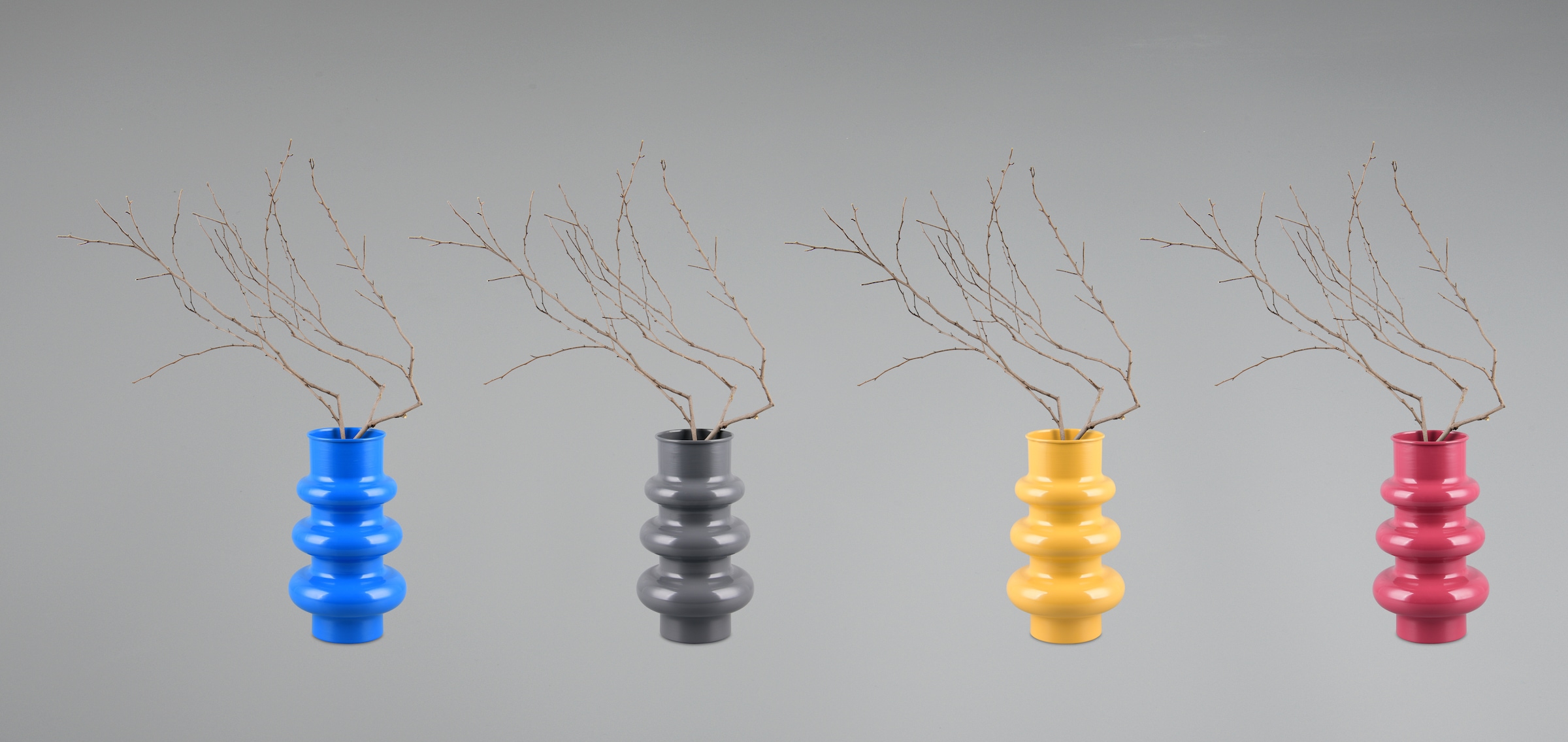 MIRRORS AND MORE Dekovase »HOOP« Bunte Dekovase in auffälliger Form