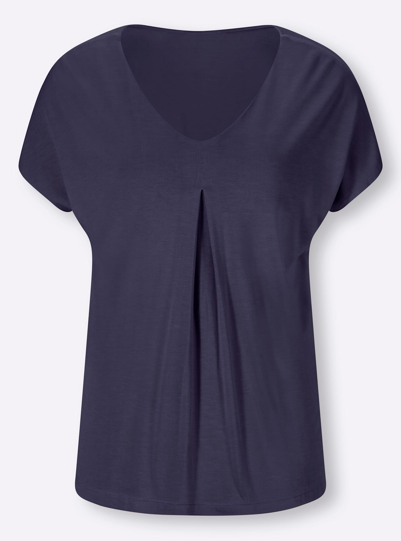 HEINE Shirt Women's Short Sleeve Navy 48 3