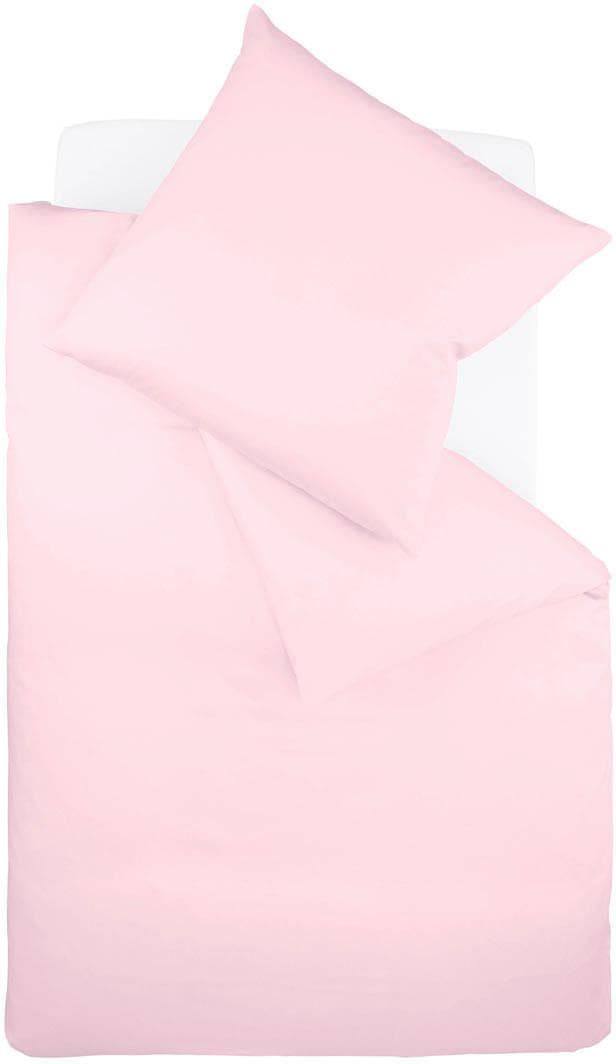 fleuresse Bettwäsche "Colours", in weicher Interlock Jersey Qualität aus 100% Baumwolle, Bett- und Kopfkissenbezug mit R