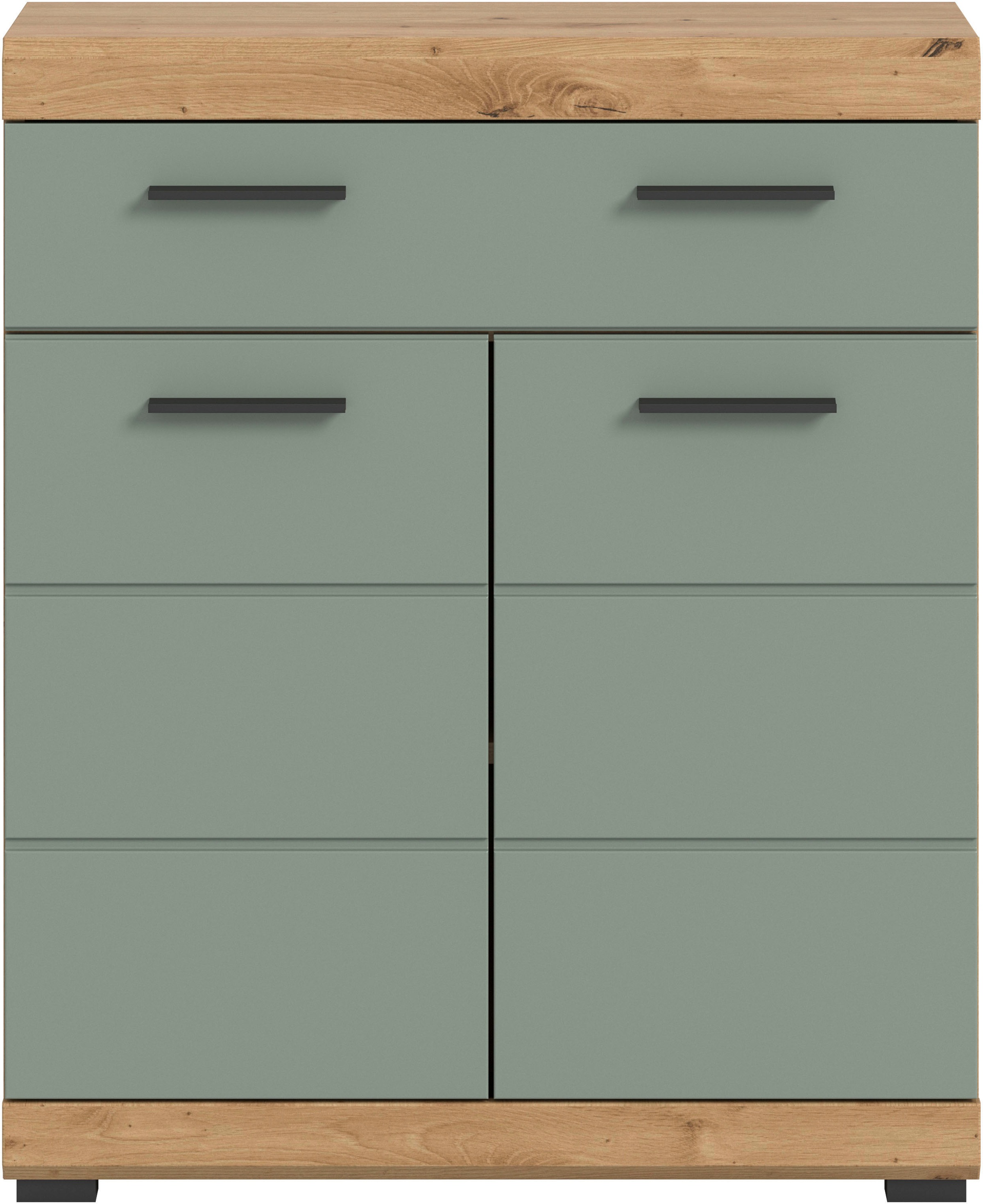 welltime Unterschrank "SIENA, Breite 74cm, 2 Tür, 1 Schubkasten, 2 Fächer, MDF-Front" TOPSELLER, in verschiedenen Farben erhältlich, Badmöbel, Badschrank, Kommode, Bad