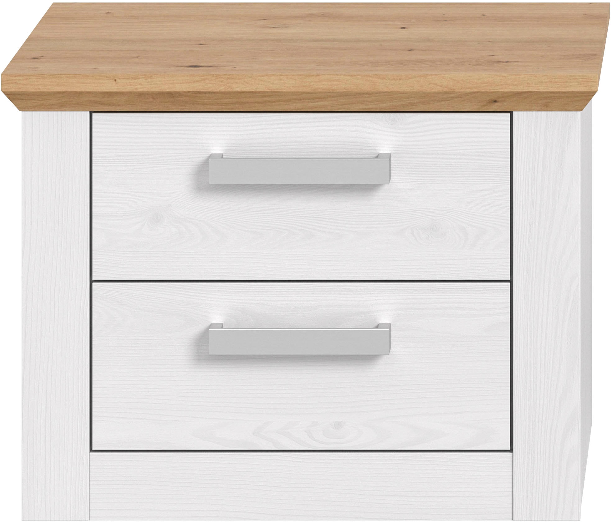 Home affaire Nachtschrank »COSENZA,TOPSELLER!, Breite 54cm, in Landhausoptik« inklusive 2 Schubkästen mit Vollauszug,  Nachtkommode, Nachtische, Kommode, Nako, Beistelltisch